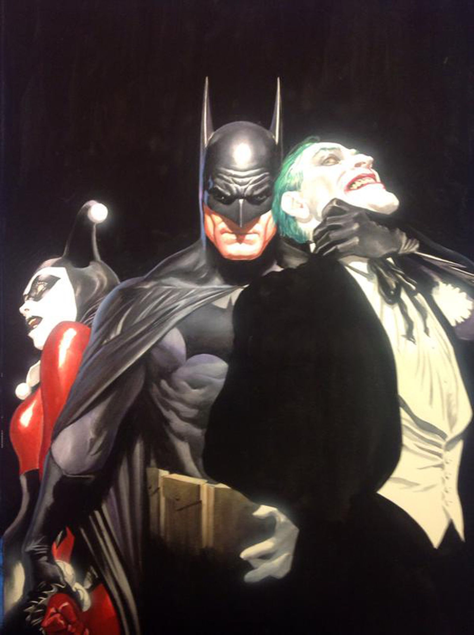 Batman, Joker y Harley Quinn dibujados por Alex Ross, de nuevo
