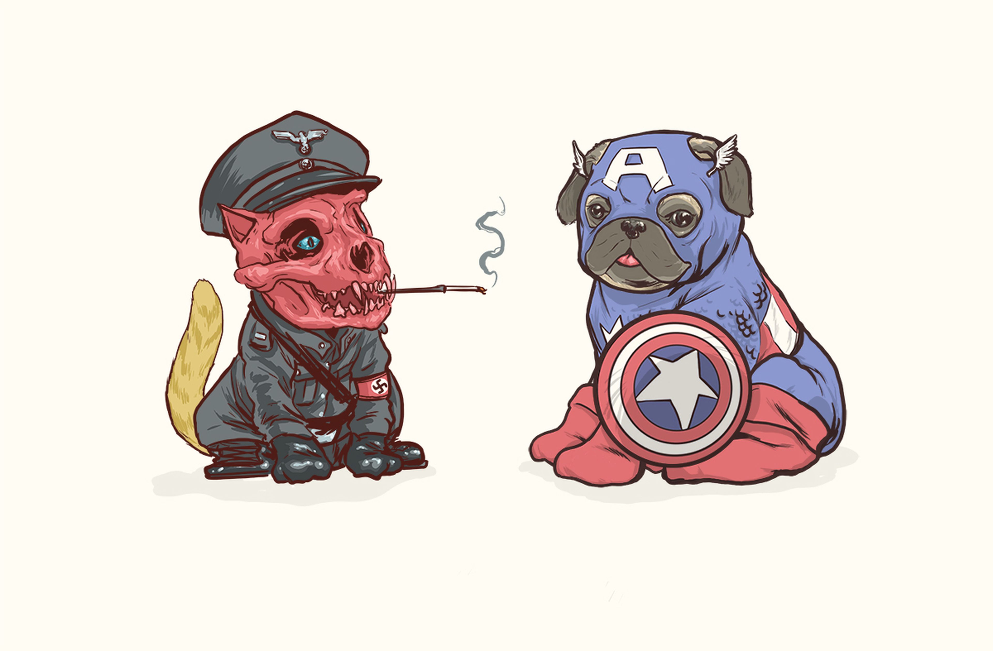 Marvel Comics: Sus héroes y villanos... ¿como perros?