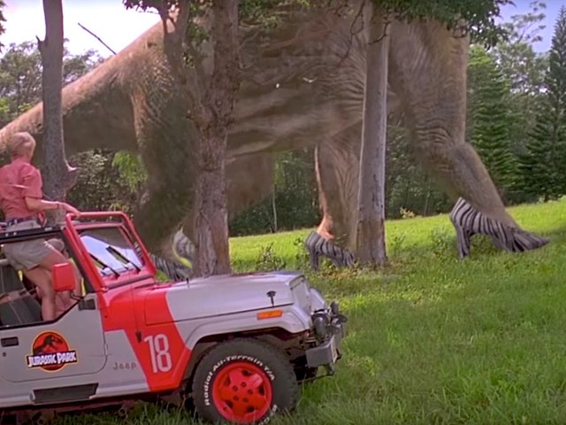 Parque Jurásico: parodia con los dinosaurios sobre tacones altos