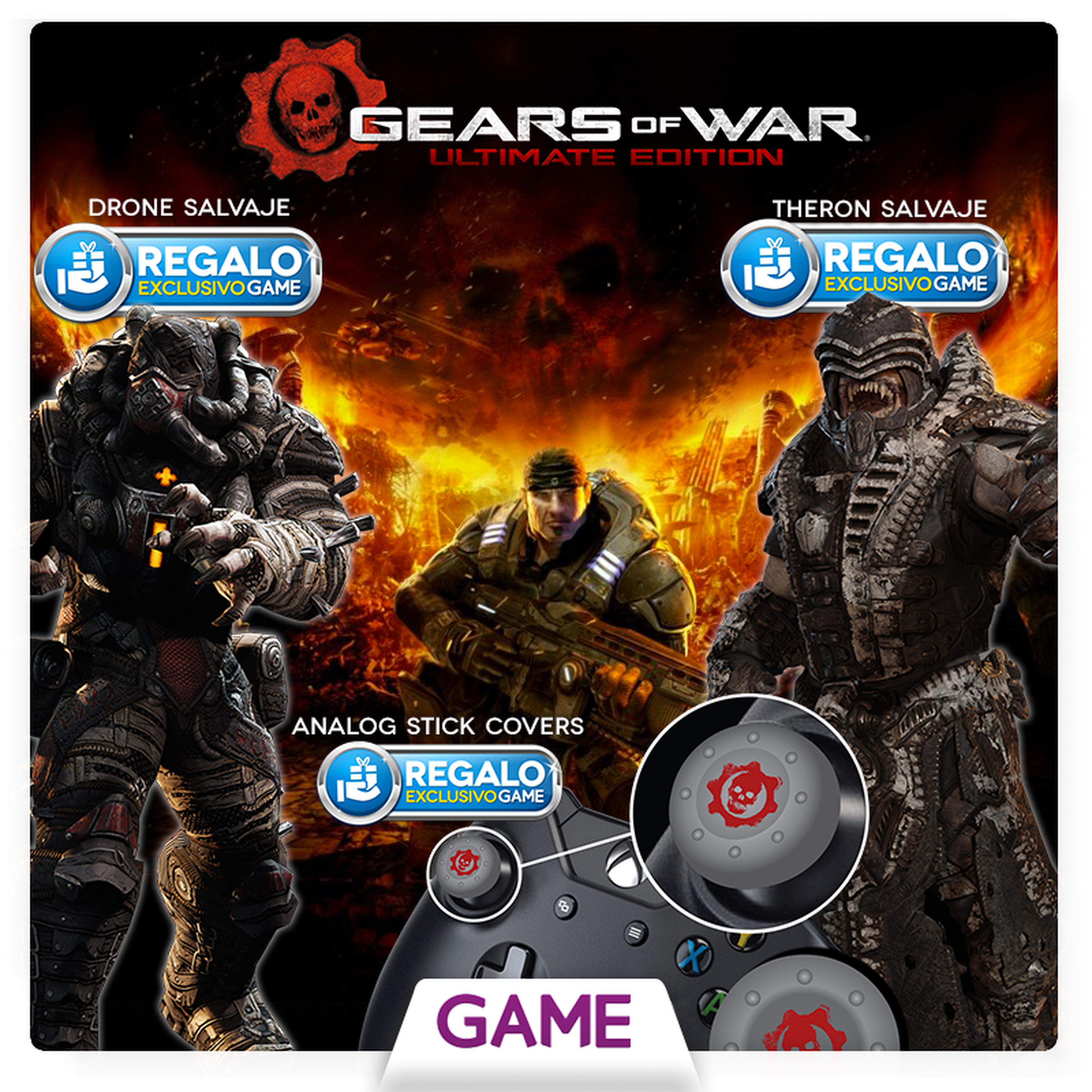 Gears of War Ultimate Edition, tres regalos con la reserva en GAME