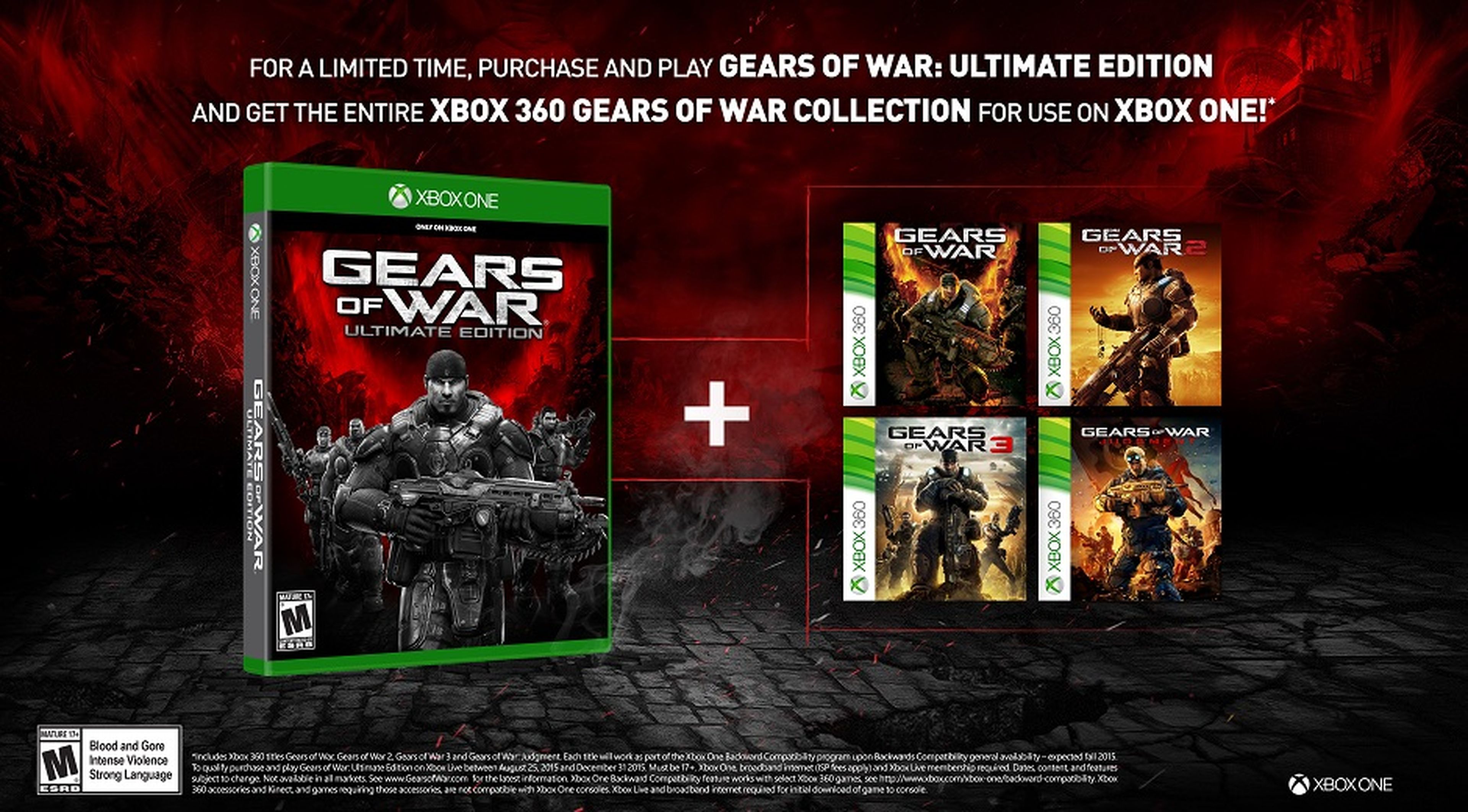 Gears of War Ultimate Edition llegará a Xbox One con toda la saga en formato retrocompatible