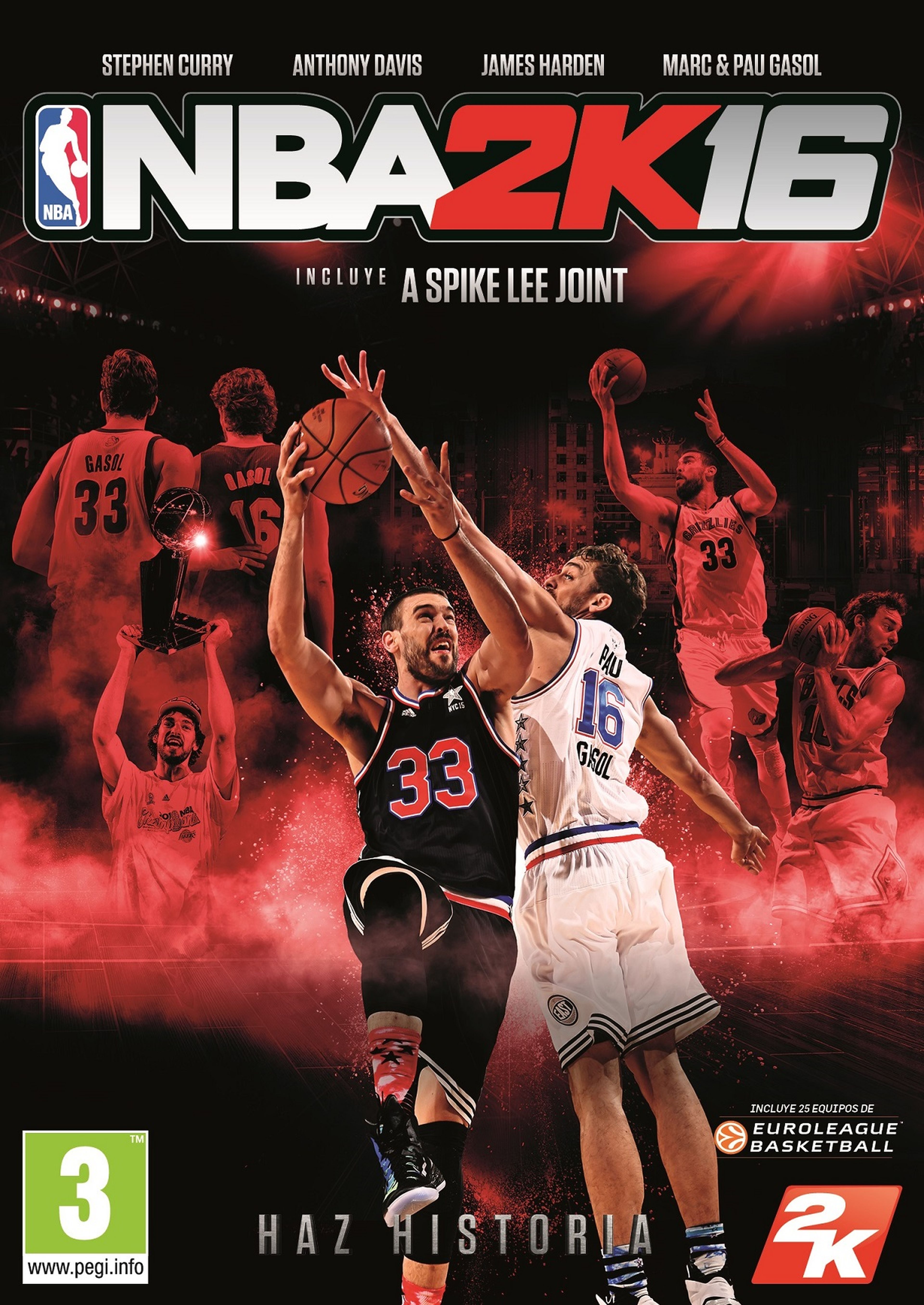 NBA 2K16, Pau y Marc Gasol en su portada