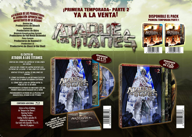 Ataque a los Titanes: segundo pack de la serie, en septiembre