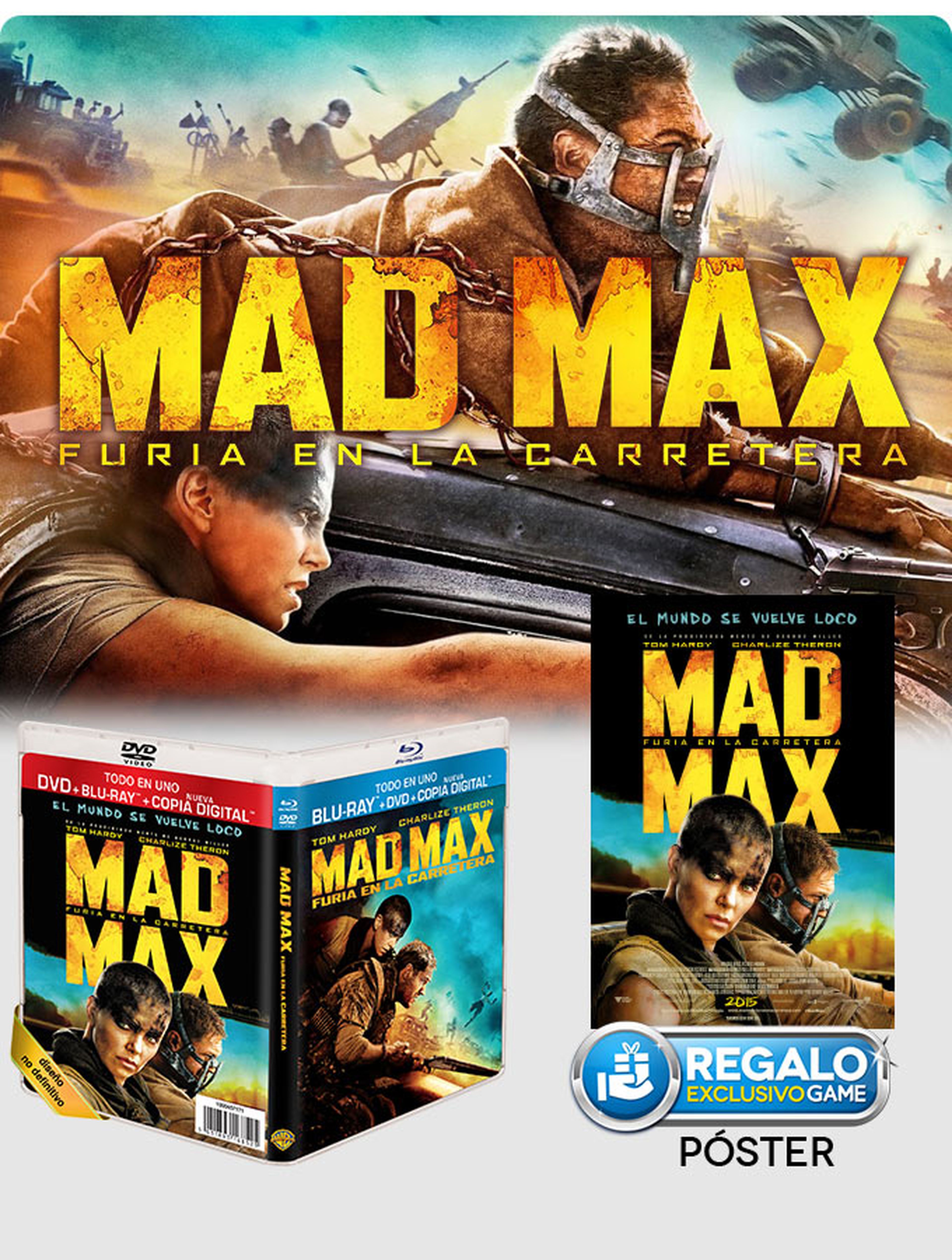 Mad Max: Furia en la carretera en Blu-ray, regalo con su reserva en GAME