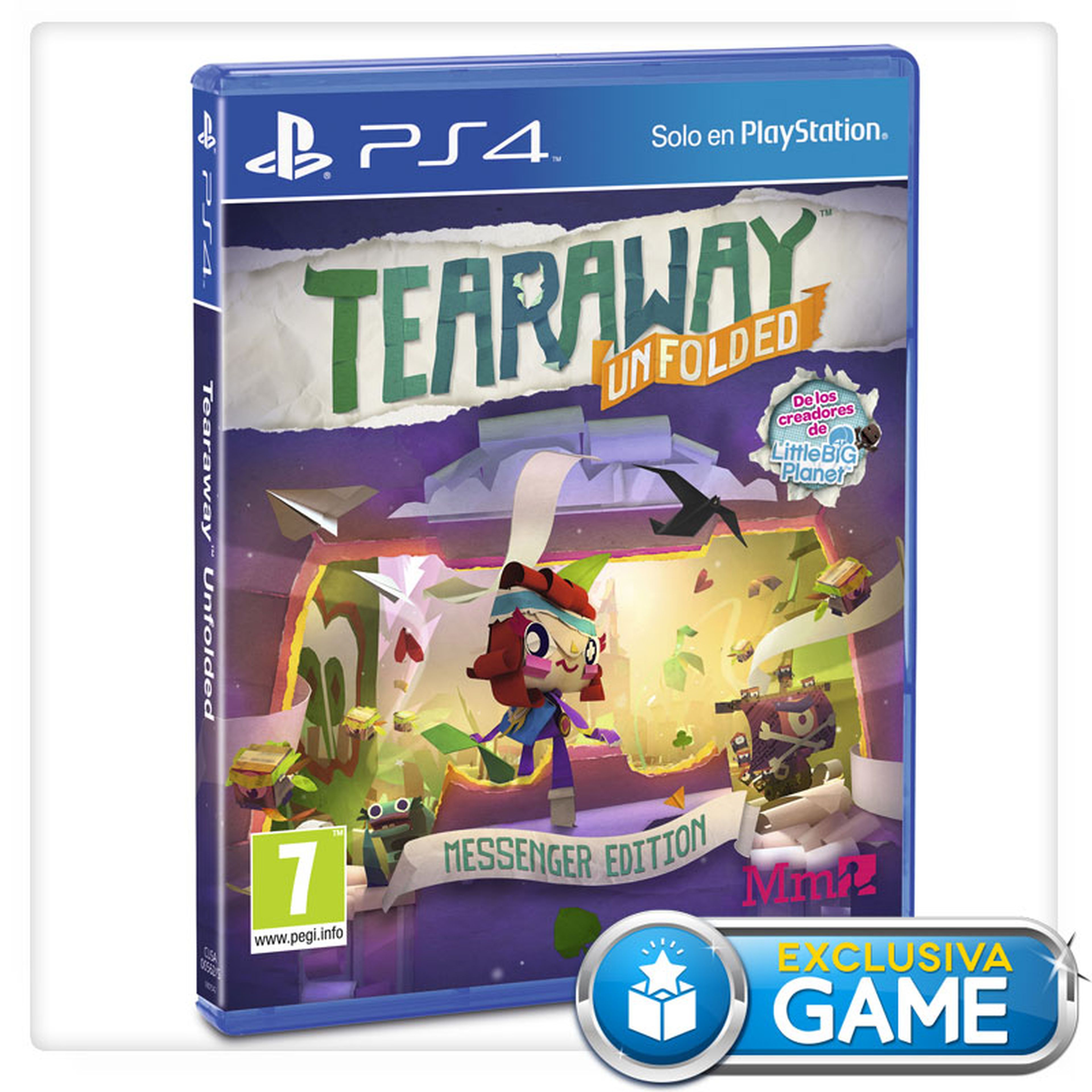 Tearaway Unfolded Messenger Edition, disponible solo en GAME