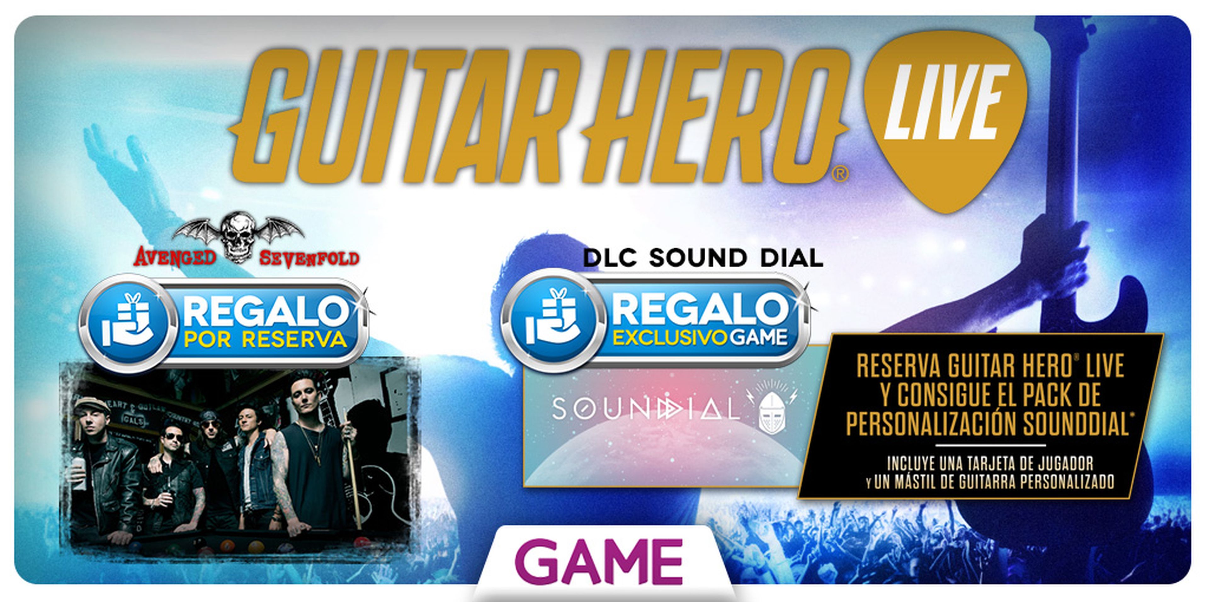 Guitar Hero Live, con regalo por reserva en GAME