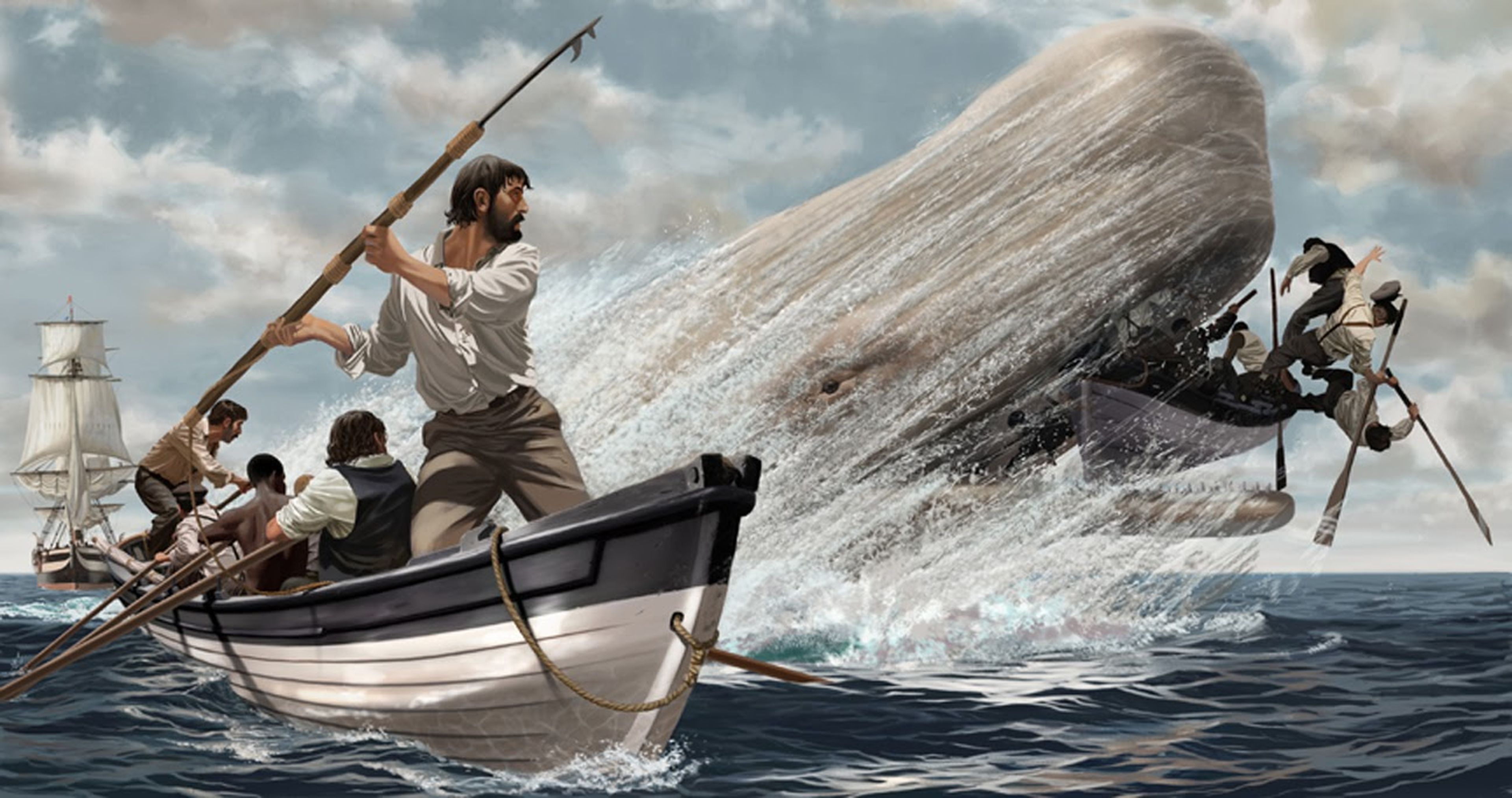 Moby Dick en las cataratas de Reichenbach