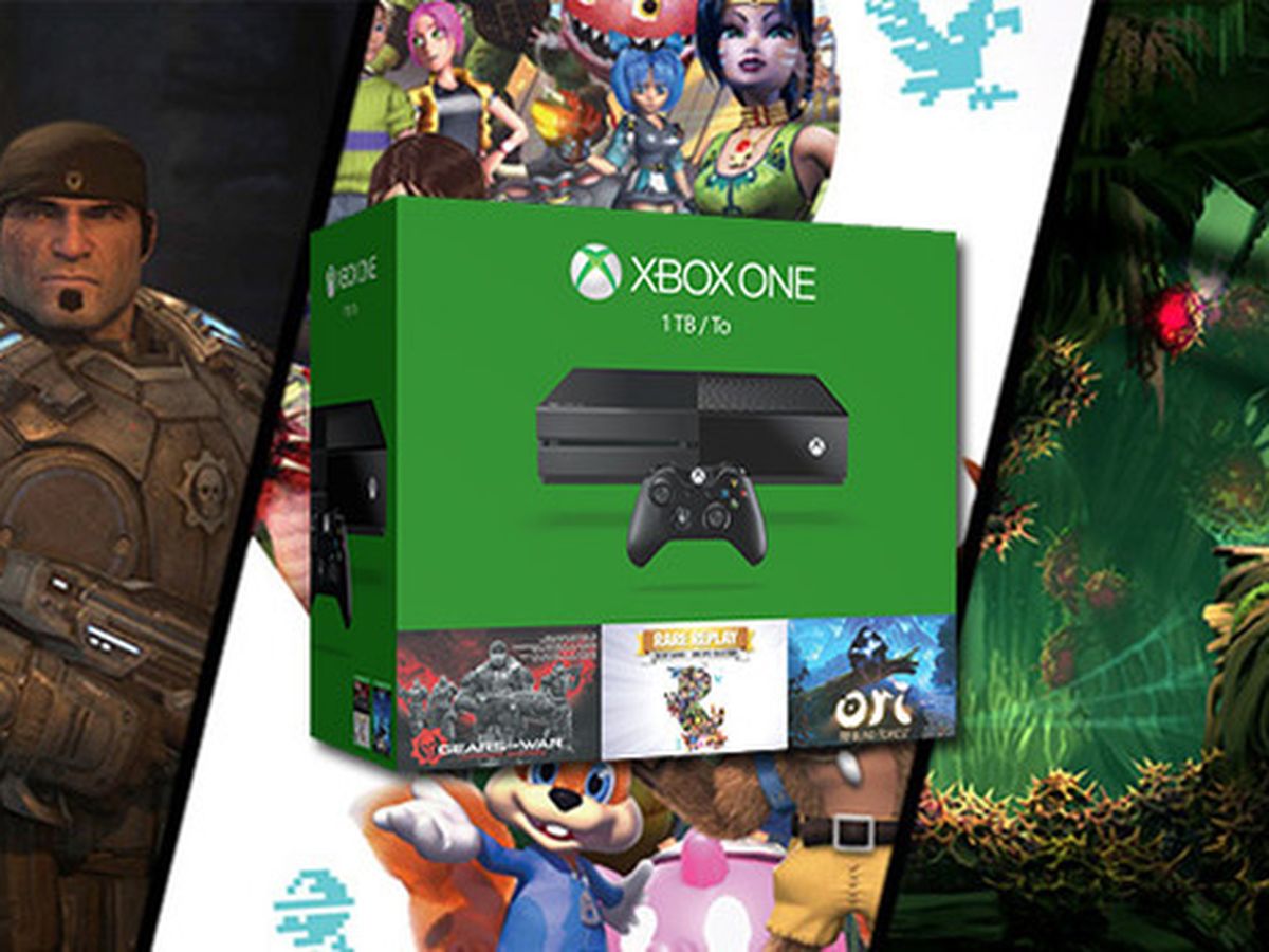 Xbox One 1TB Console - 3 Games Holiday Bundle (Gears of War: Ultimate  Edition + Rare Replay + Ori and the Blind Forest)