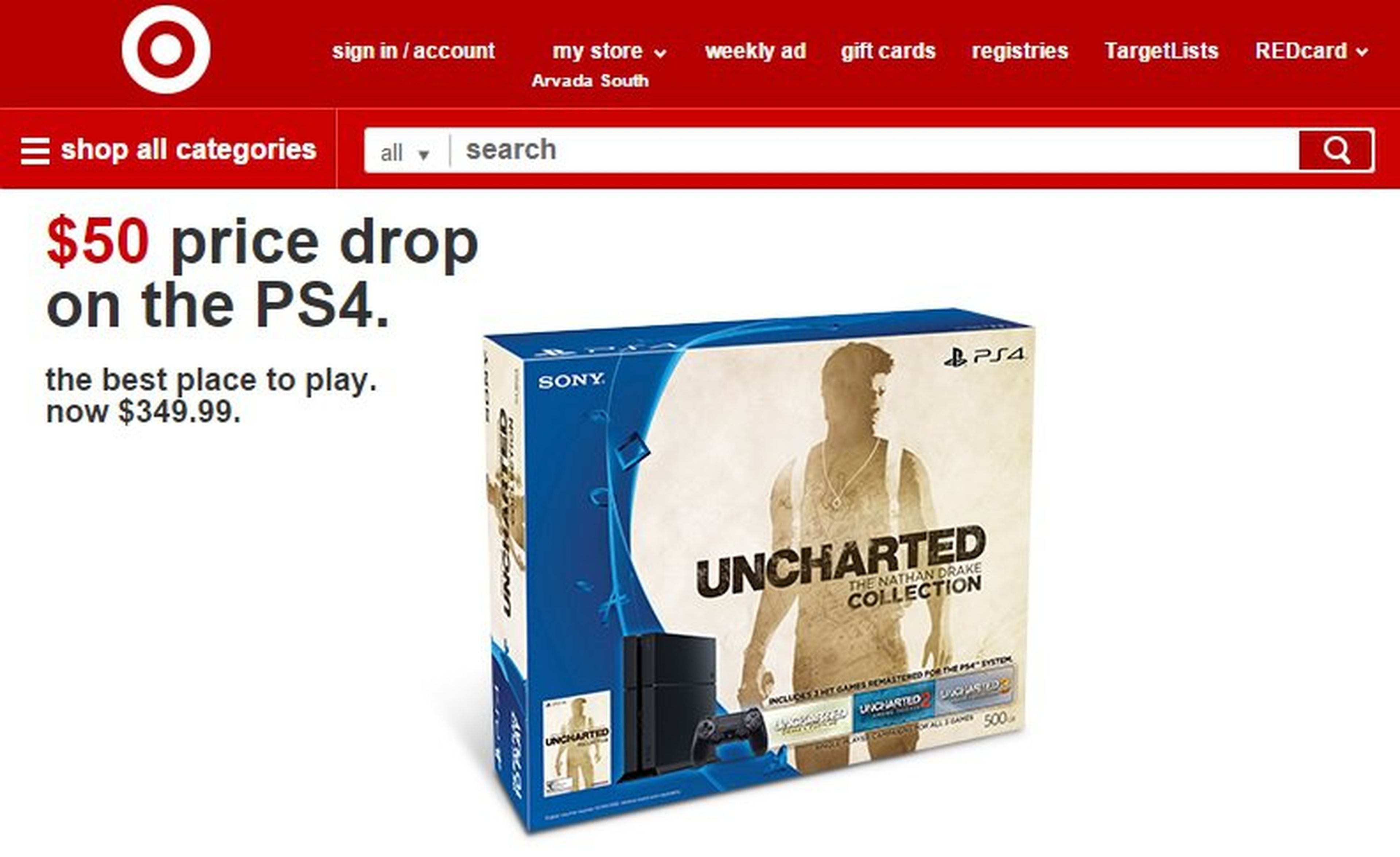 PS4 baja de precio en USA
