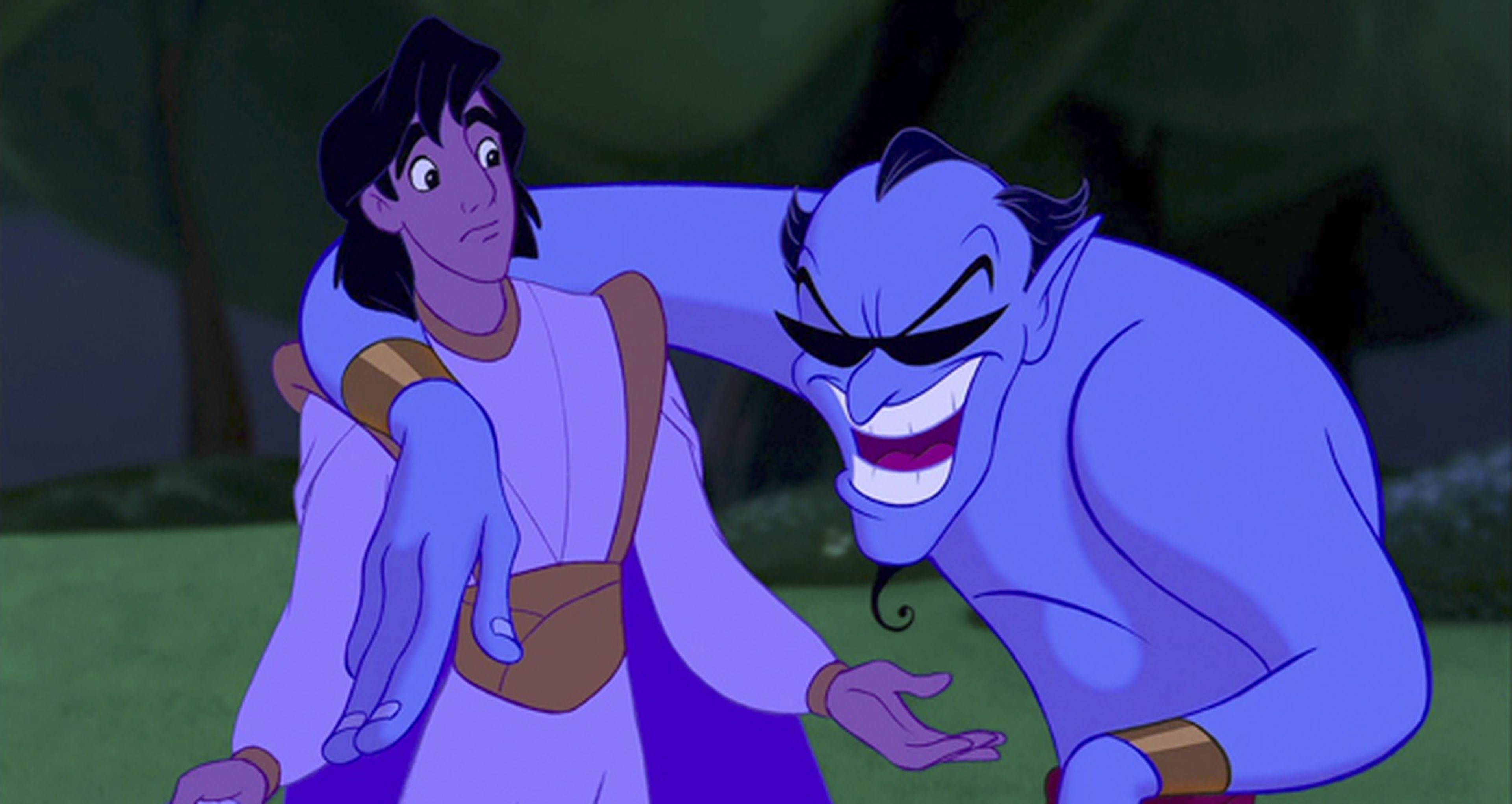 Aladdin: imágenes inéditas de Robin Williams durante el doblaje del genio
