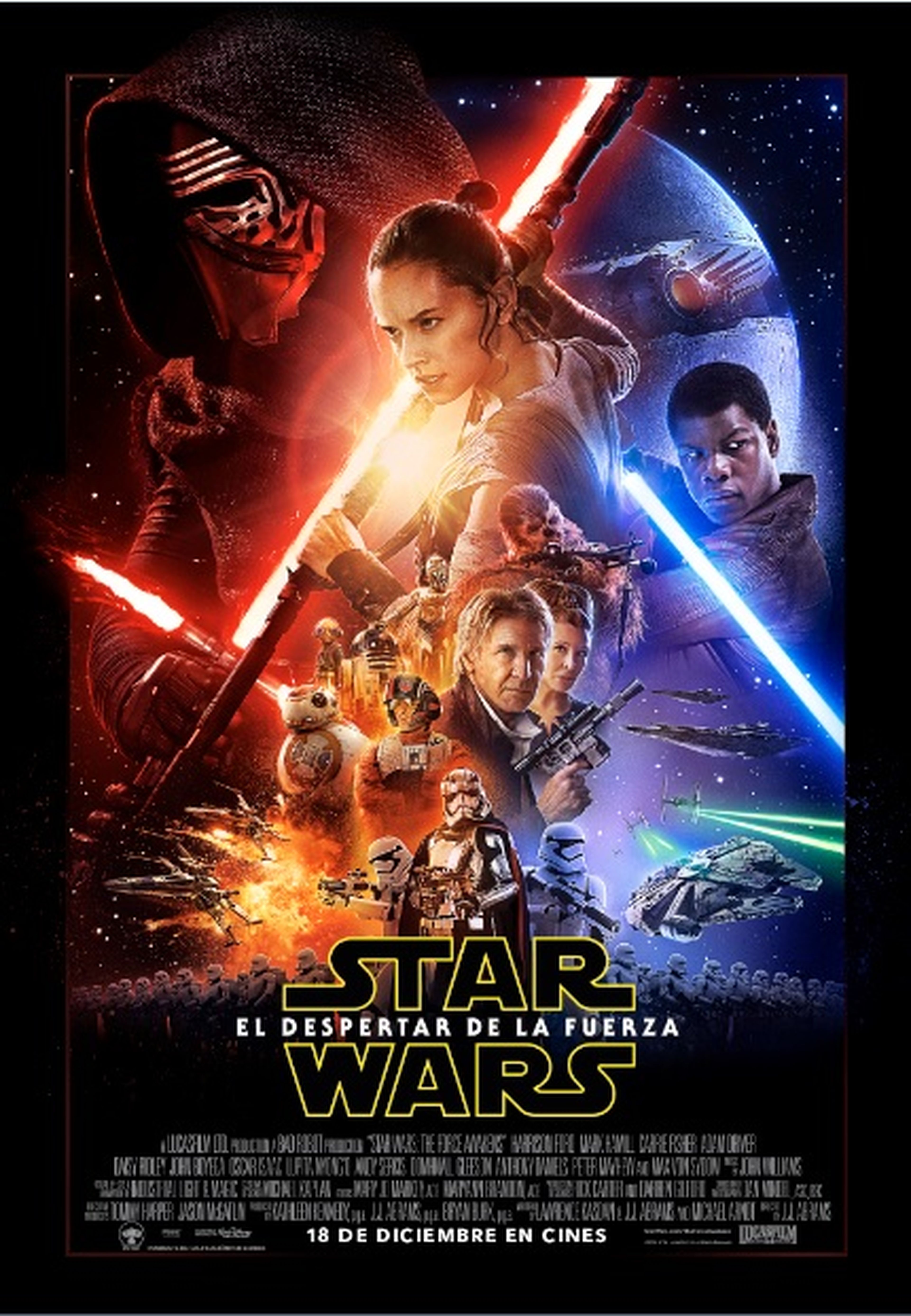 Star Wars VII: nuevo cartel oficial y adelantos del tráiler que se estrenará el martes 20