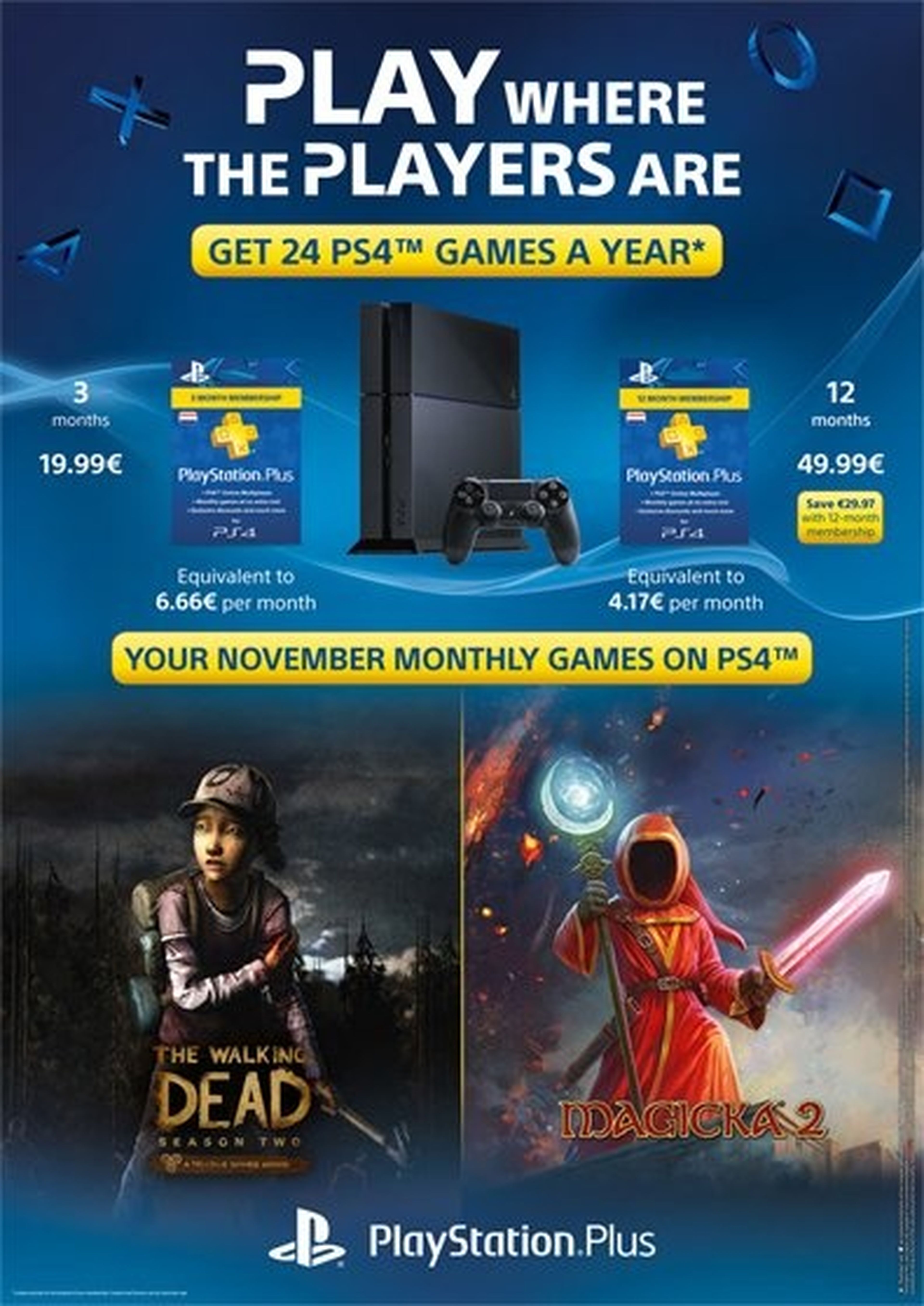 Filtrados dos juegos de PS Plus en noviembre