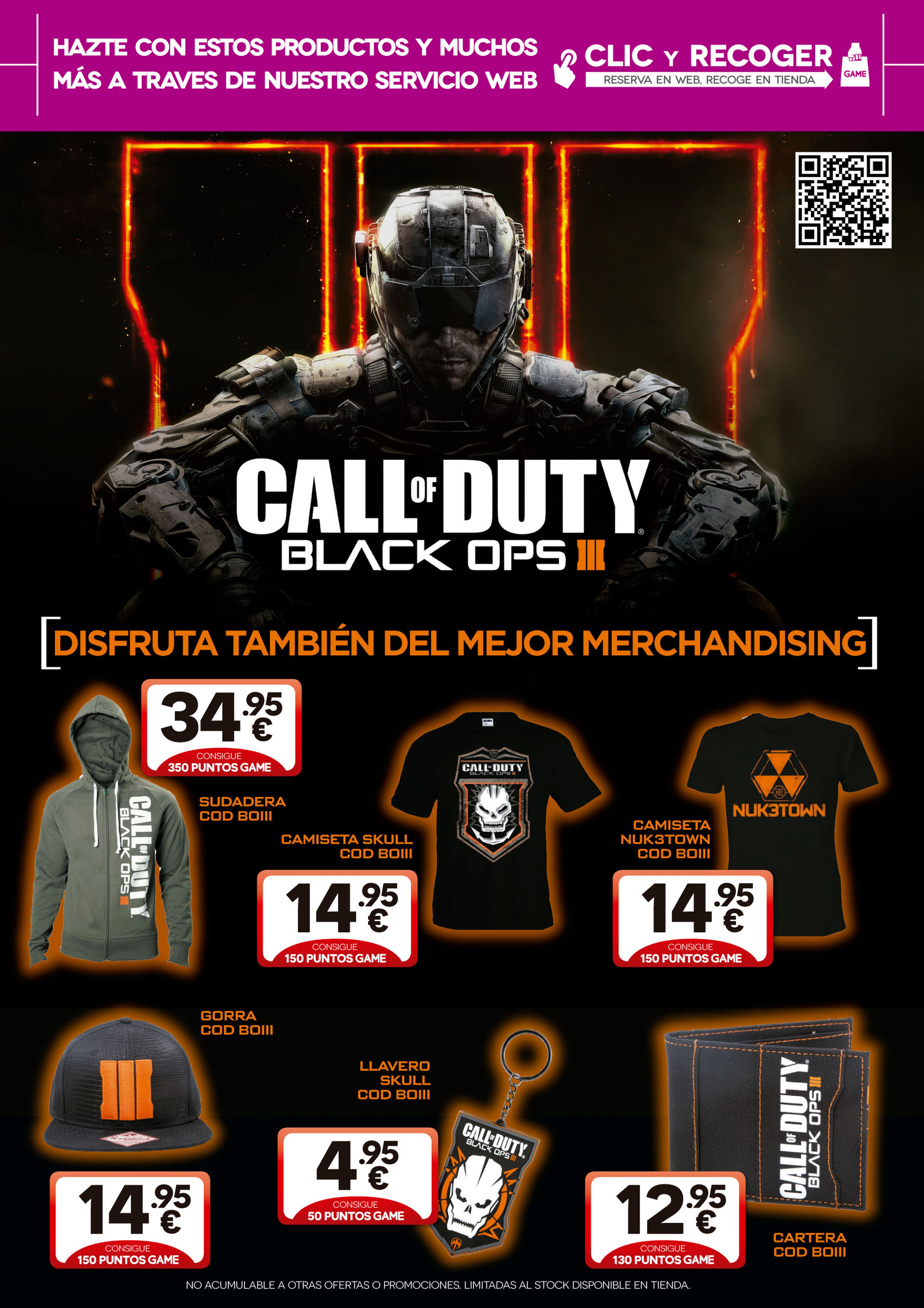 Call of Duty Black Ops 3 y sus productos oficiales en GAME