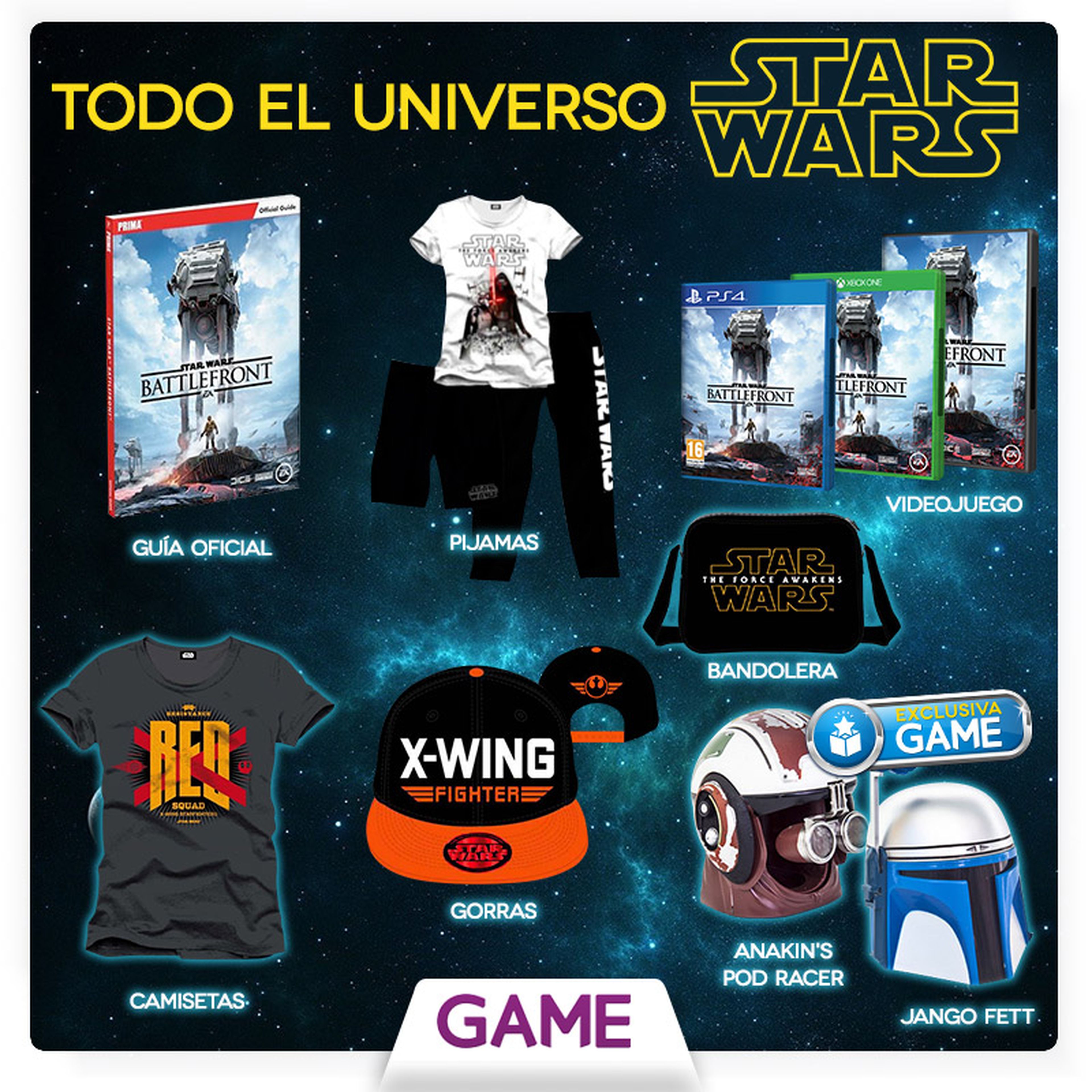 Star Wars Battlefront, productos del juego en GAME
