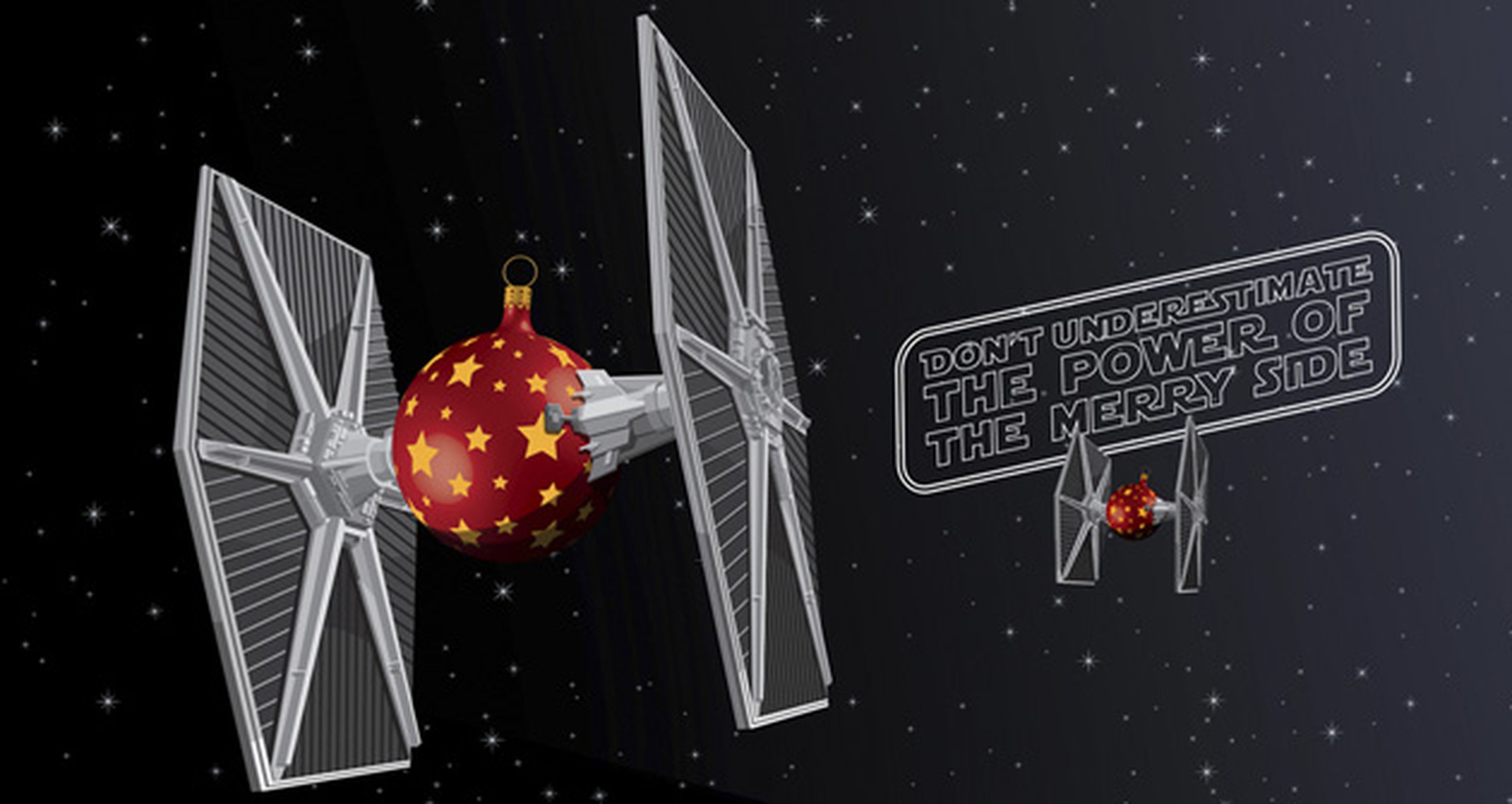 Star Wars VII: un fan recrea una nave TIE Fighter con luces de navidad
