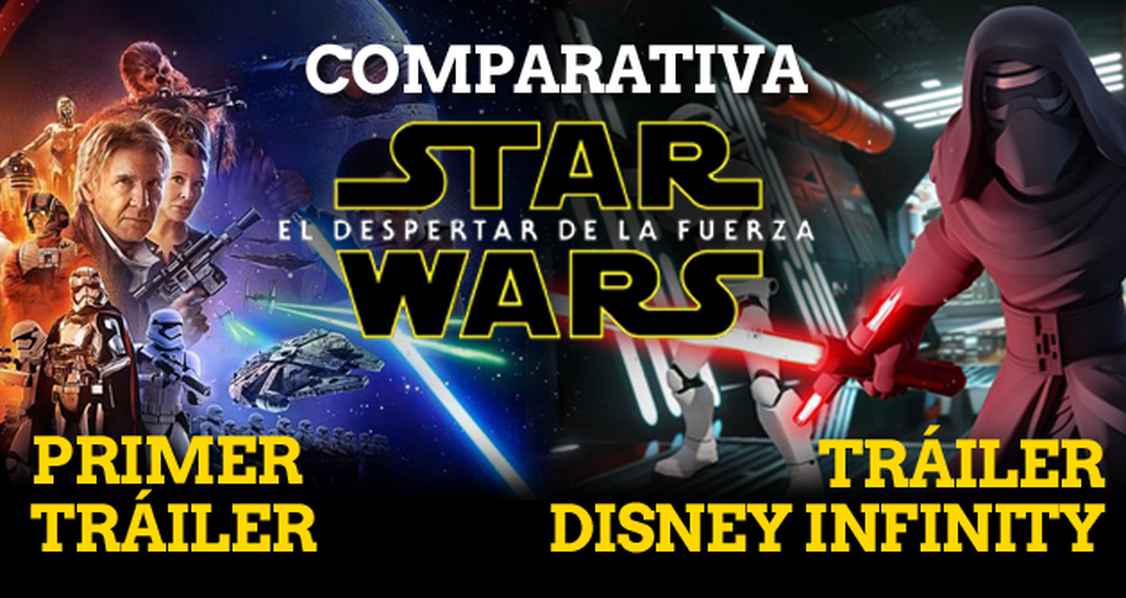 Star Wars Episodio VII El Despertar de la Fuerza: Disney Infinity 3.0 vs película