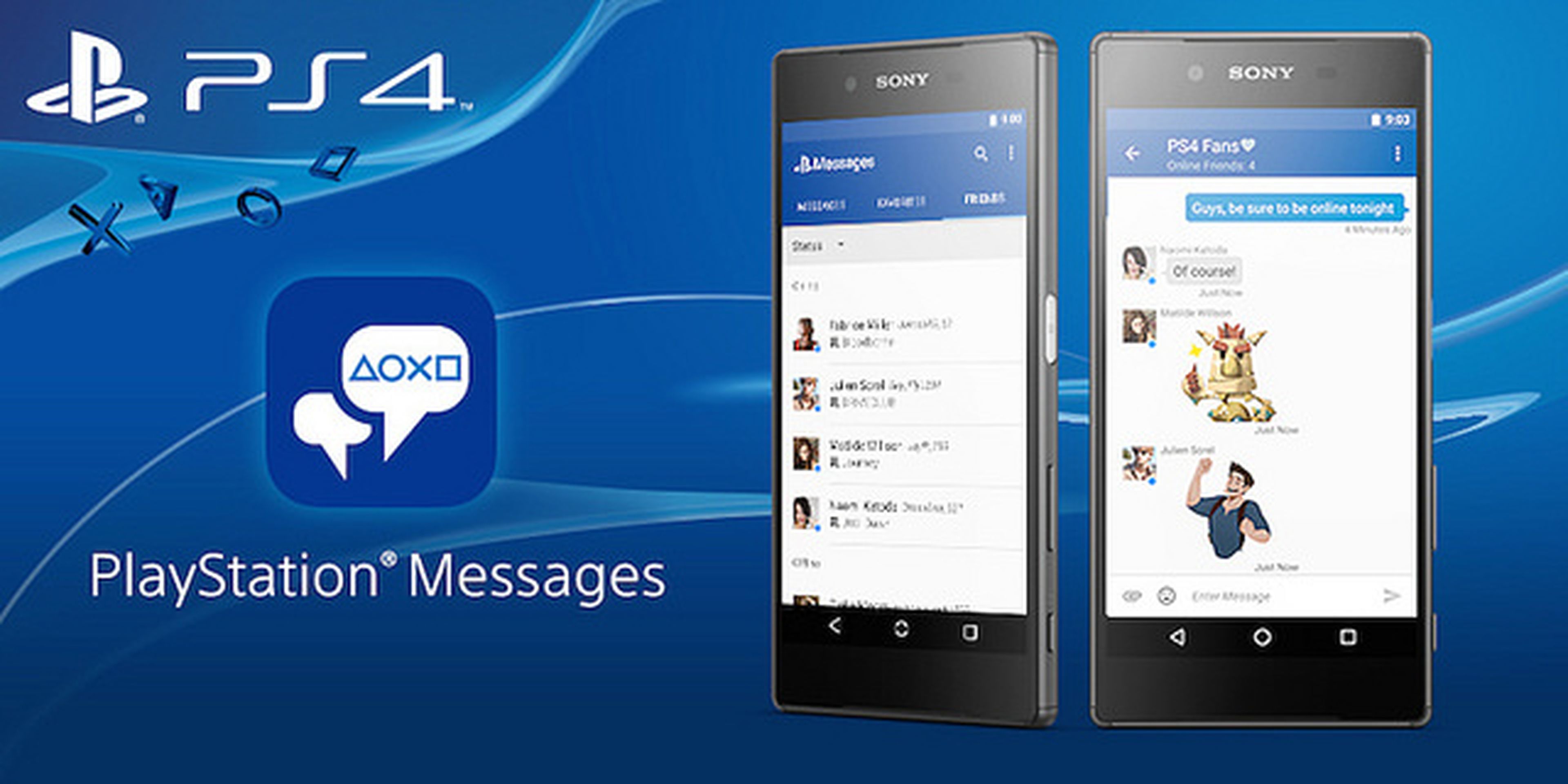 PlayStation Messages, la app de Sony centrada en mensajería