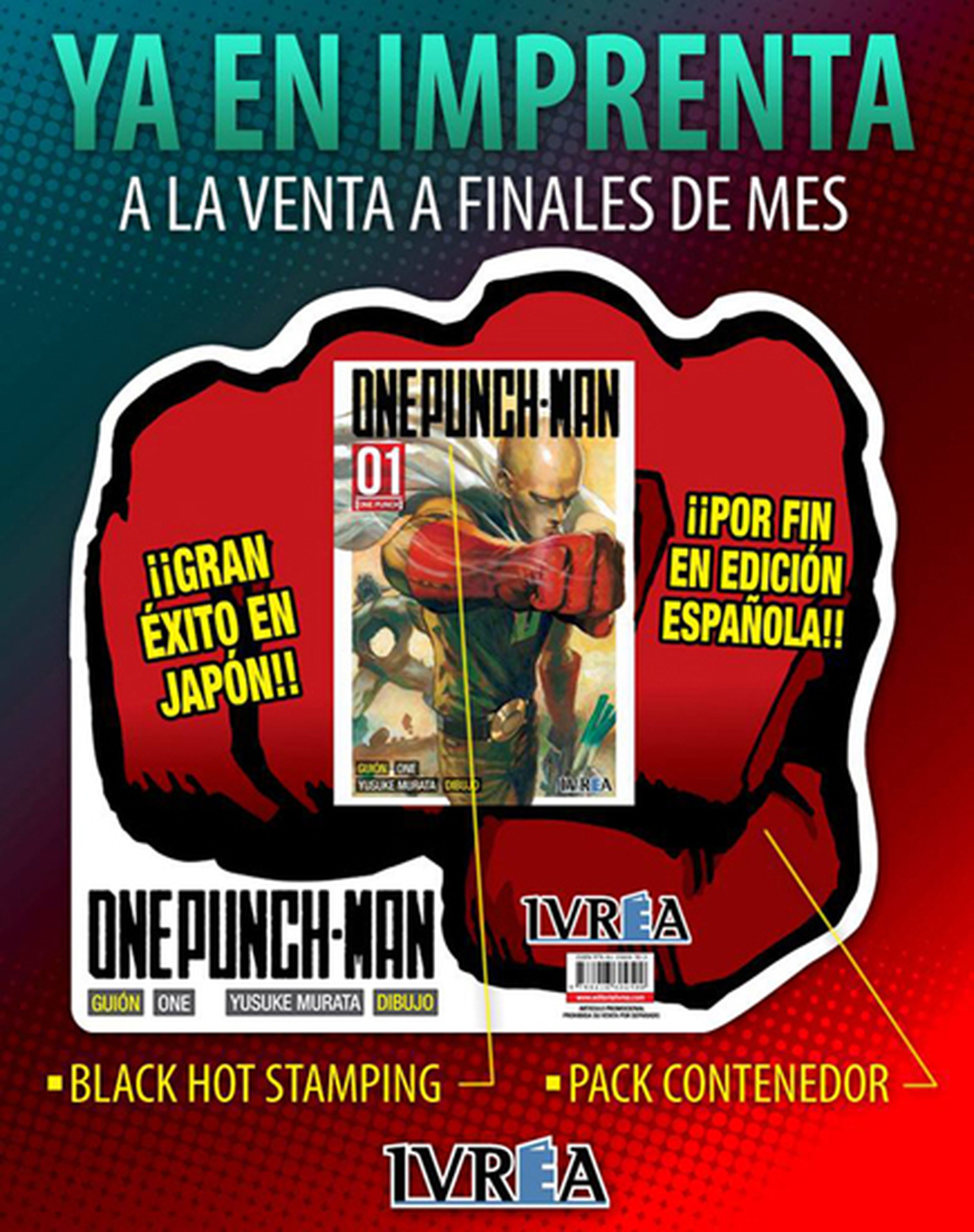 El tomo 1 de One Punch-Man, disponible a final de mes