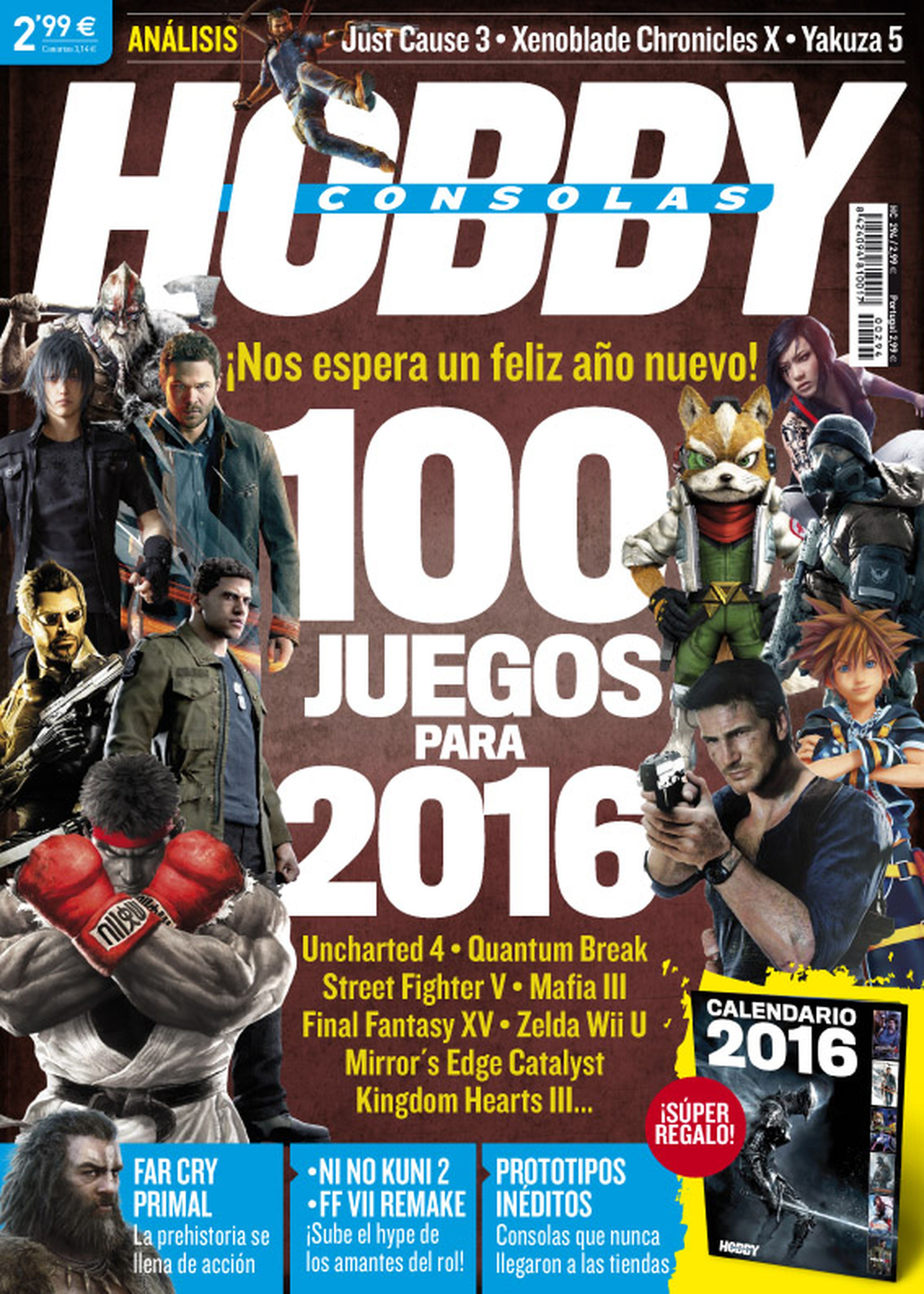 Hobby Consolas 294, ya a la venta con los 100 mejores juegos de 2016 en portada