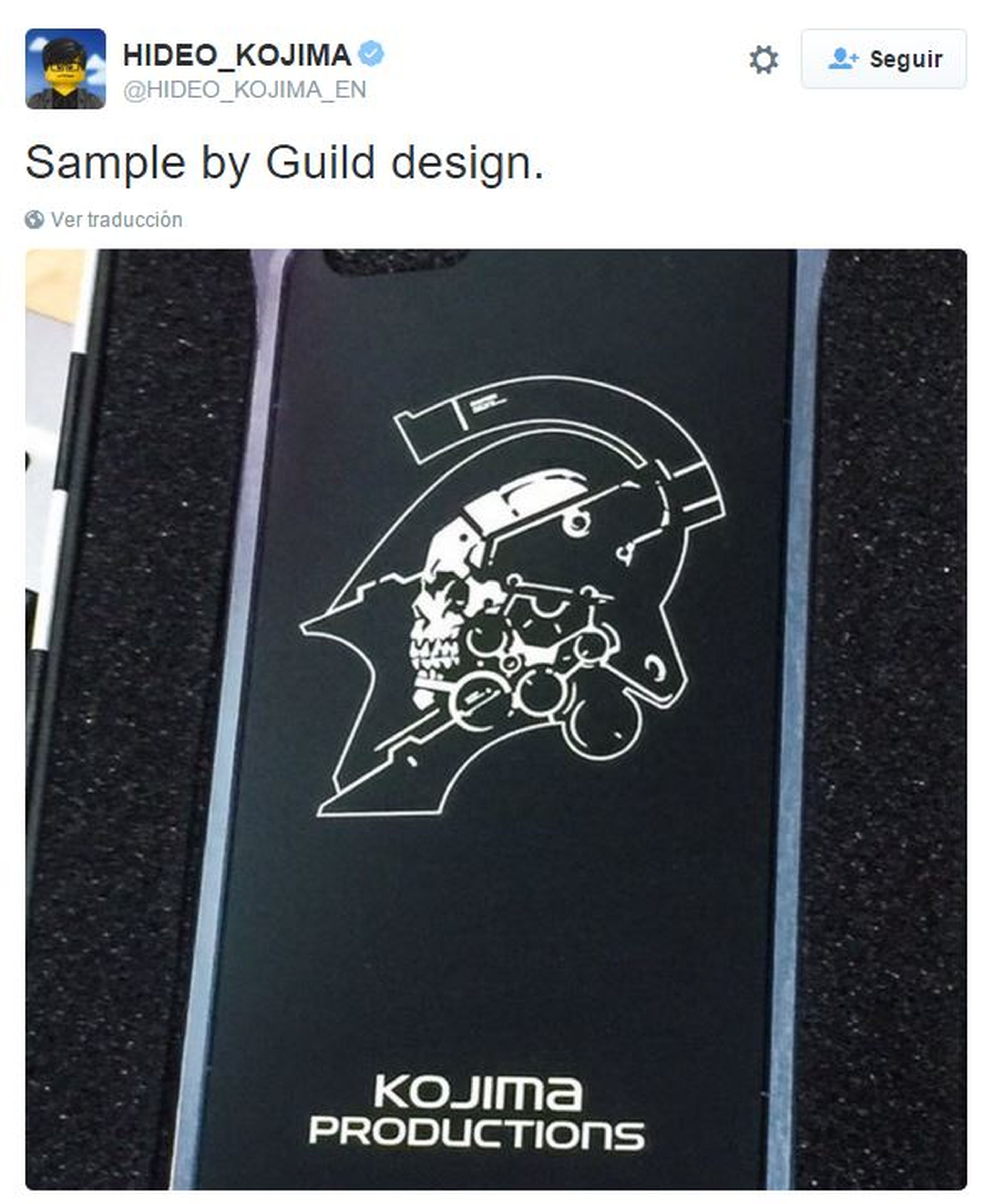 Hideo Kojima muestra el primer "merchandising" con la nueva imagen de su estudio