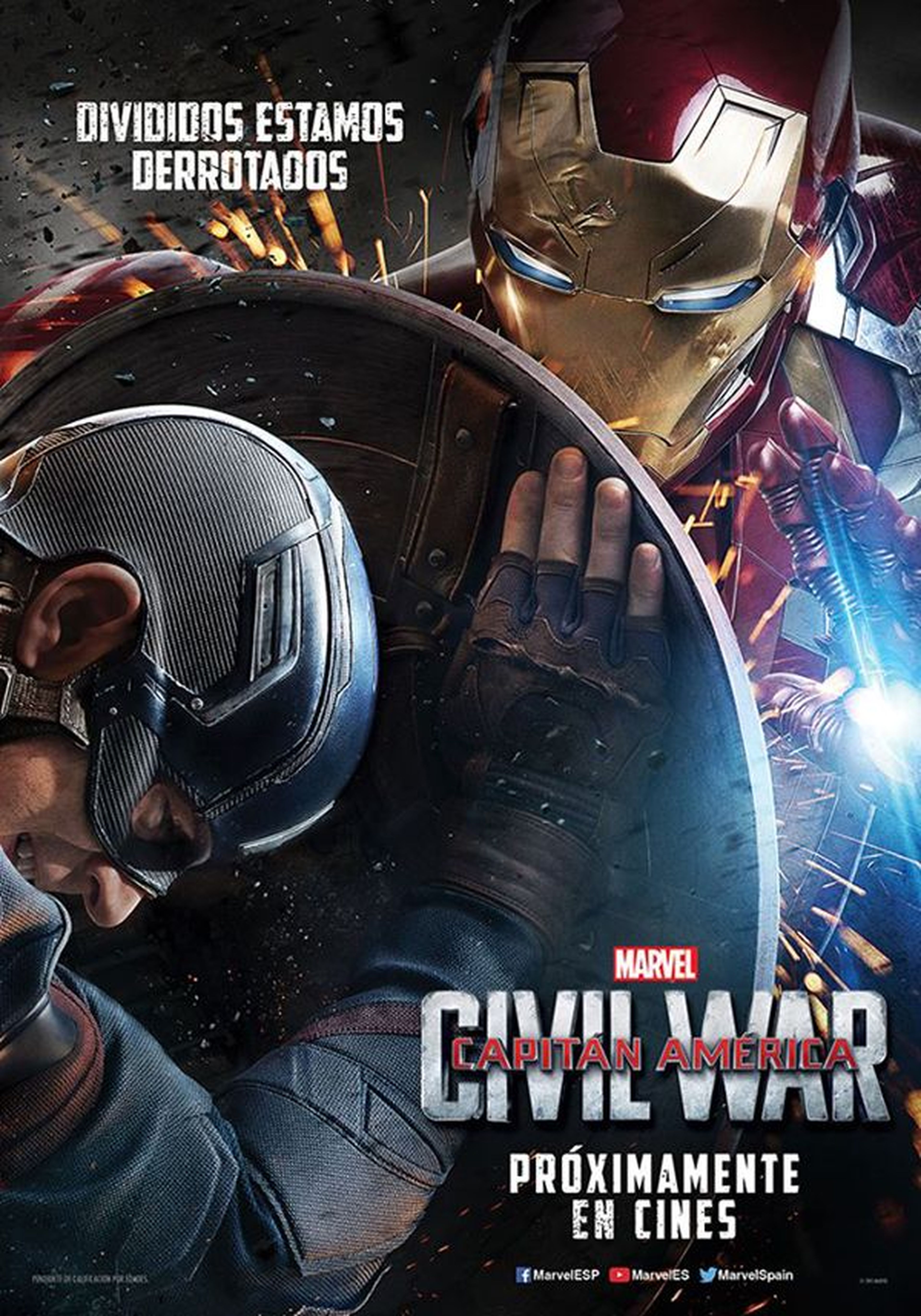 Capitán América: Civil War muestra dos nuevos carteles en castellano