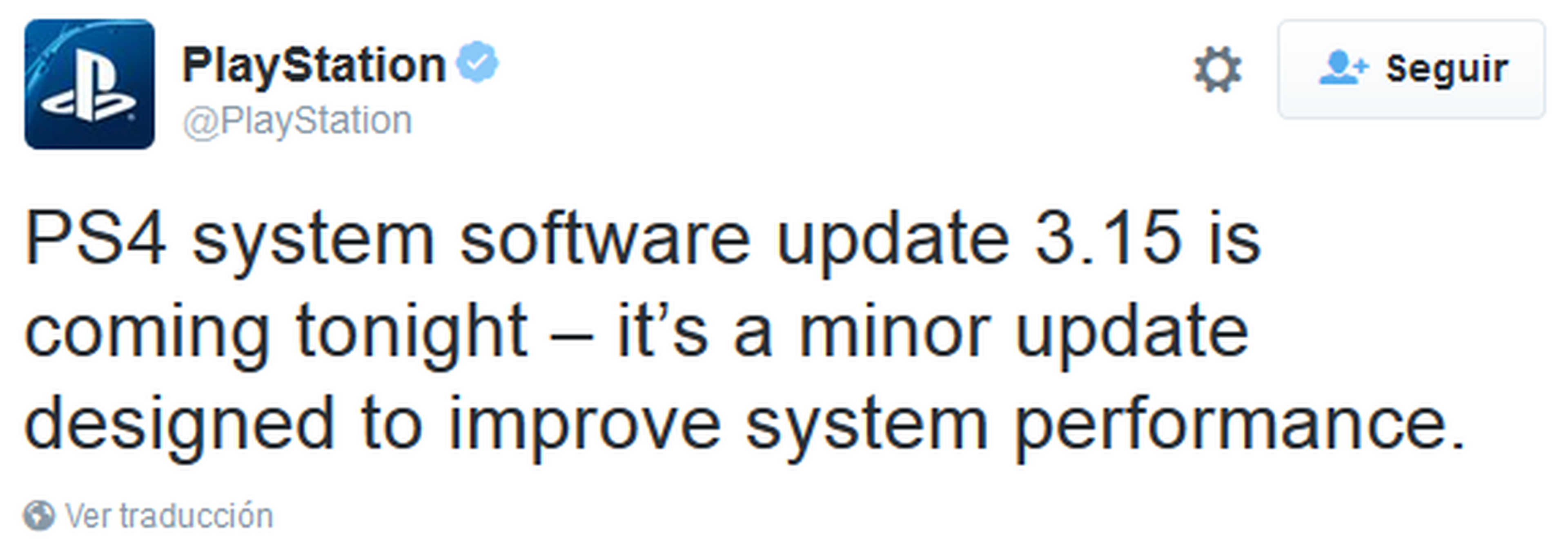 PS4, nueva actualización del sistema