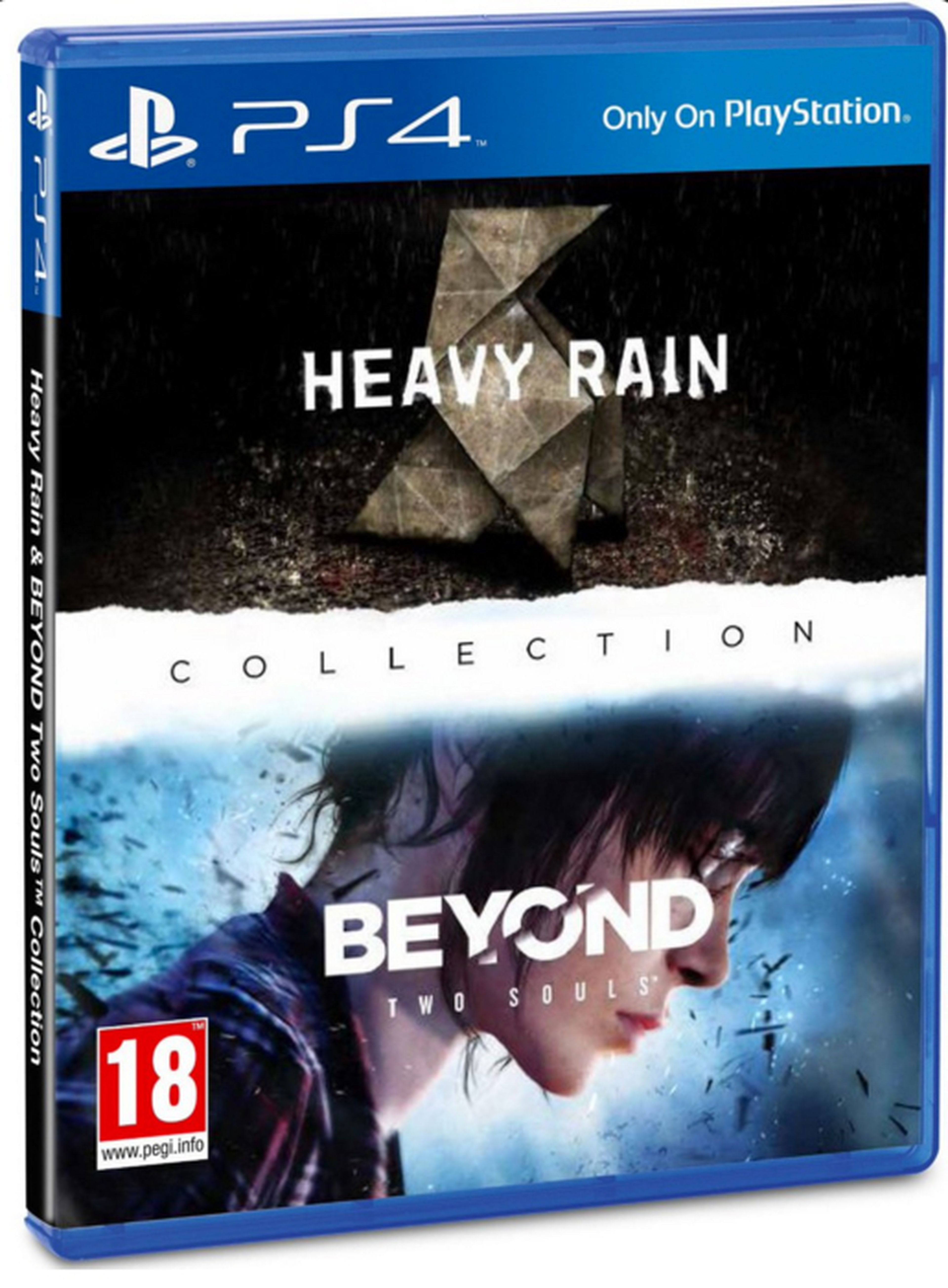 Heavy Rain & Beyond Dos Almas Collection para PS4, su carátula