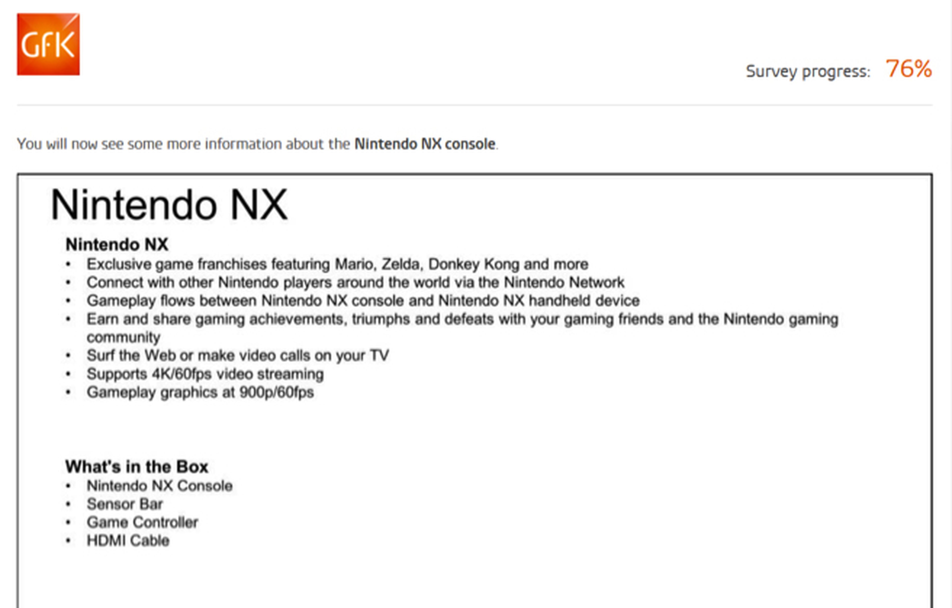 Nintendo NX a 900p y 60 fps, según rumores