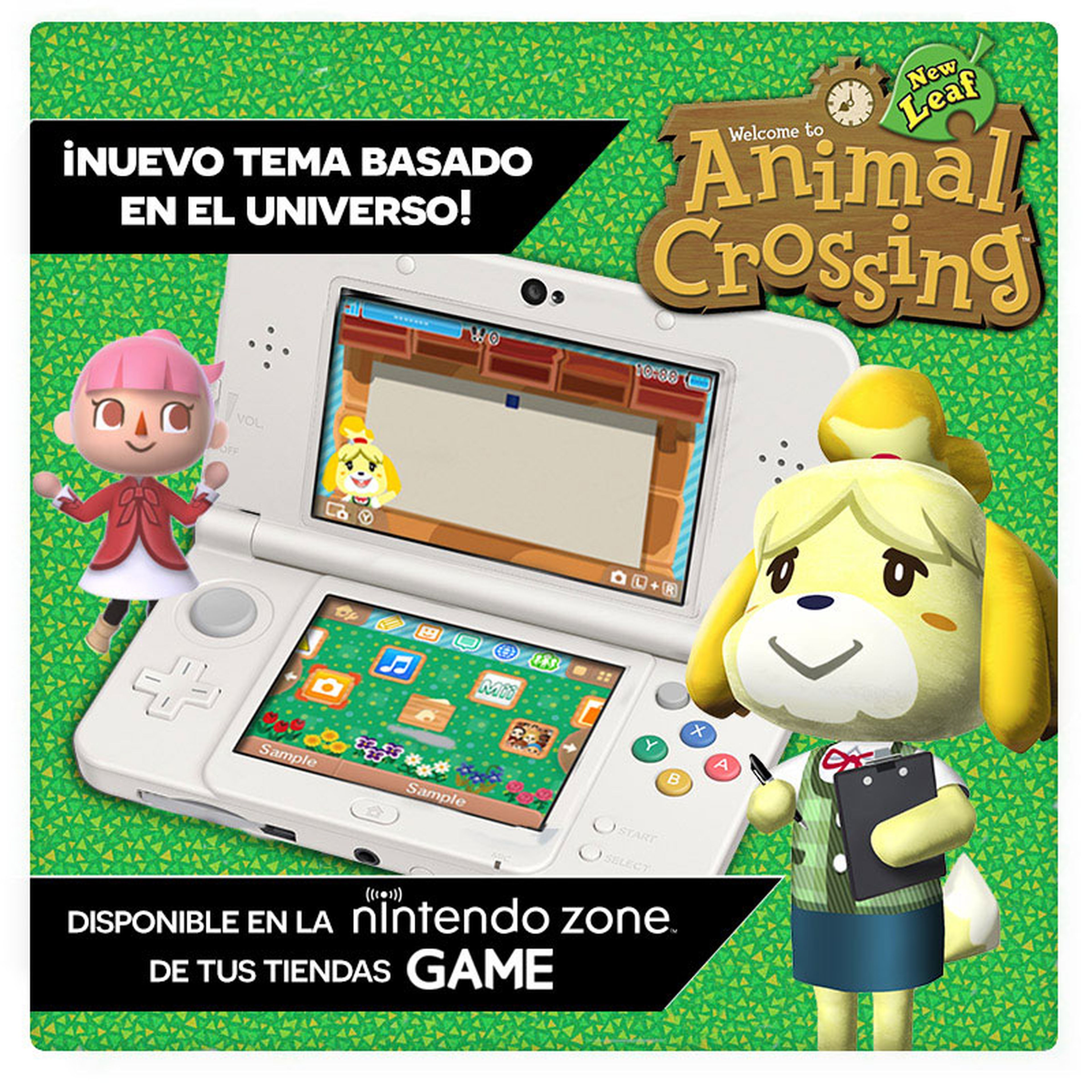 Nintendo Zone de GAME, contenido exclusivo de Animal Crossing New Leaf