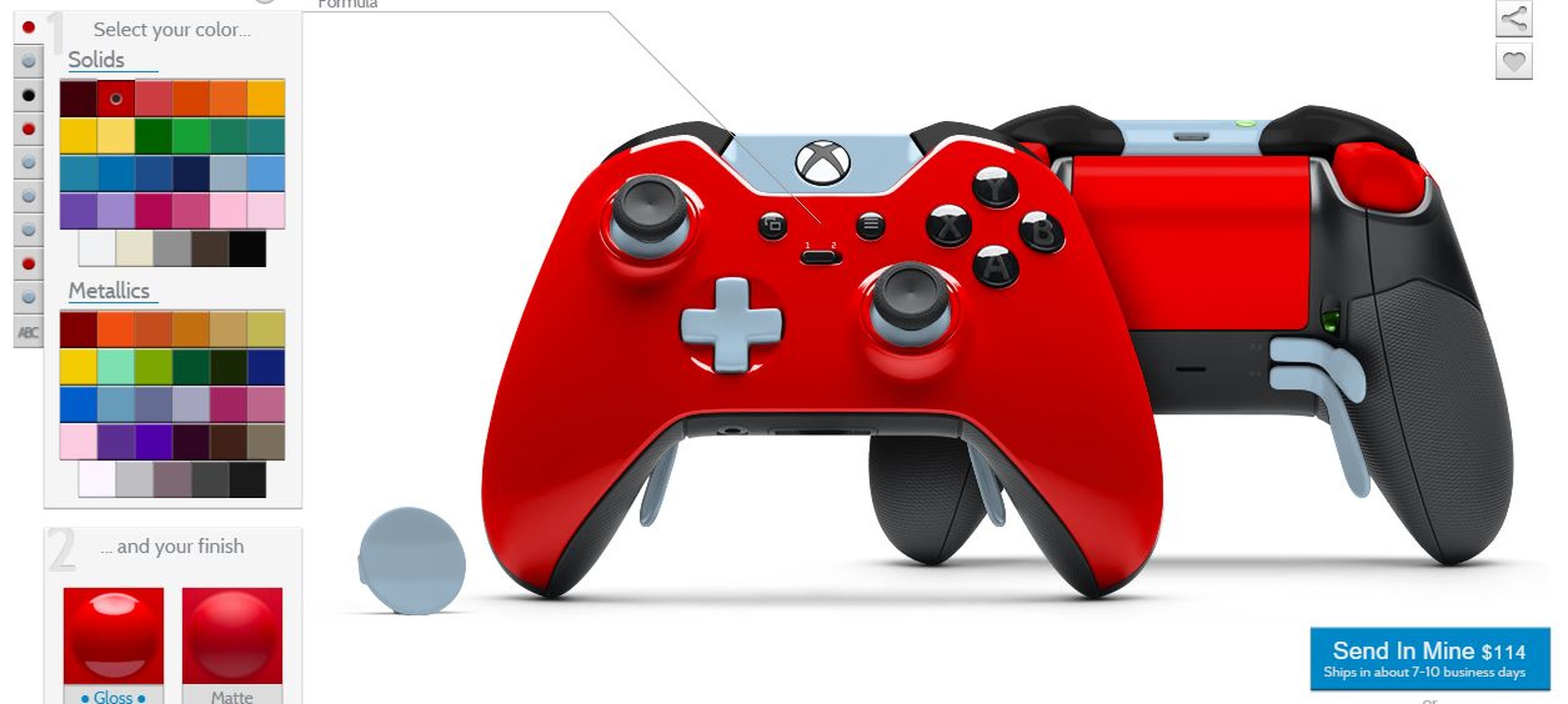 Xbox One Mando Elite - ya puedes personalizar el color de sus piezas