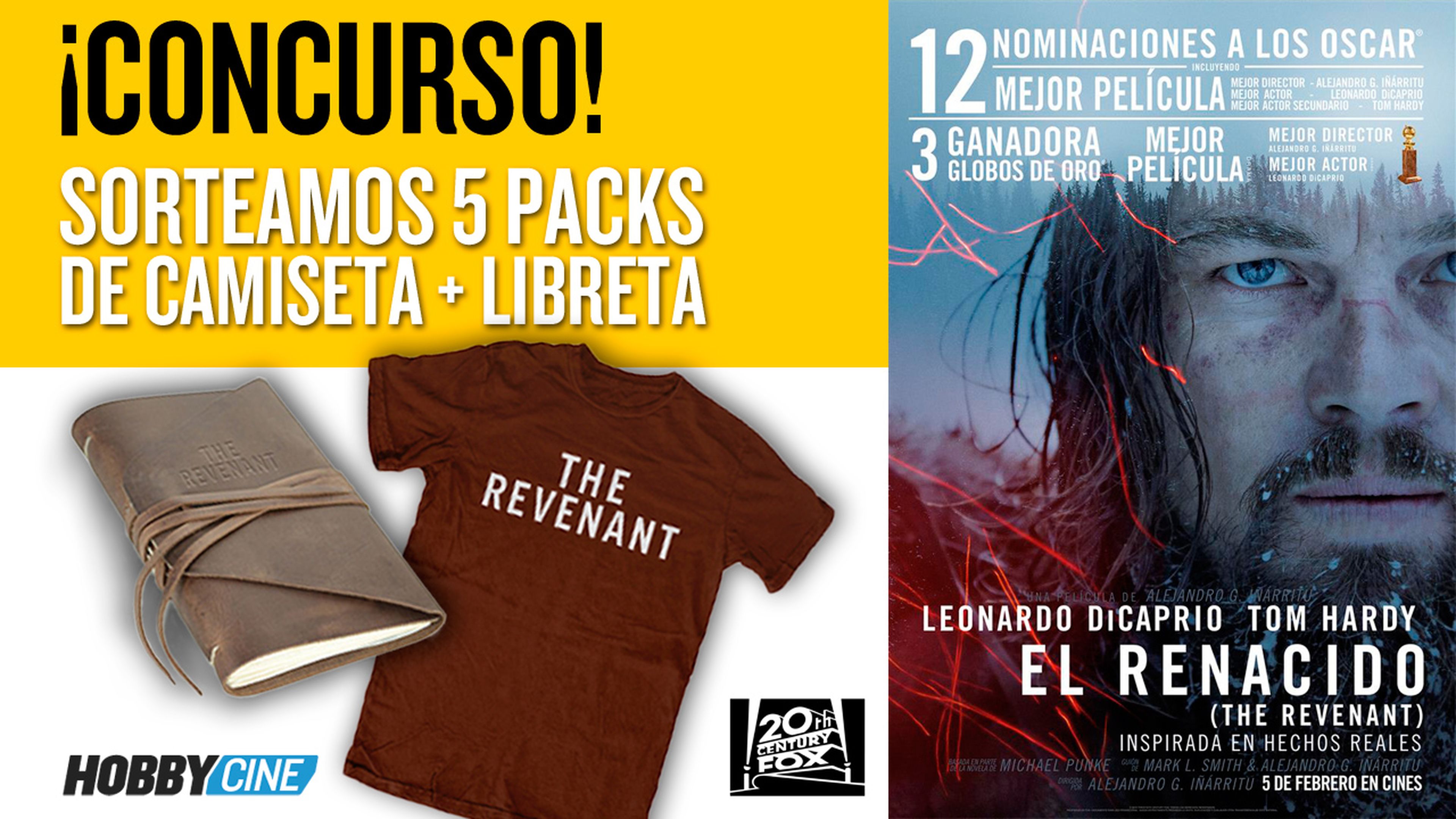 Concurso El renacido - Consigue la camiseta y libreta oficial de la película