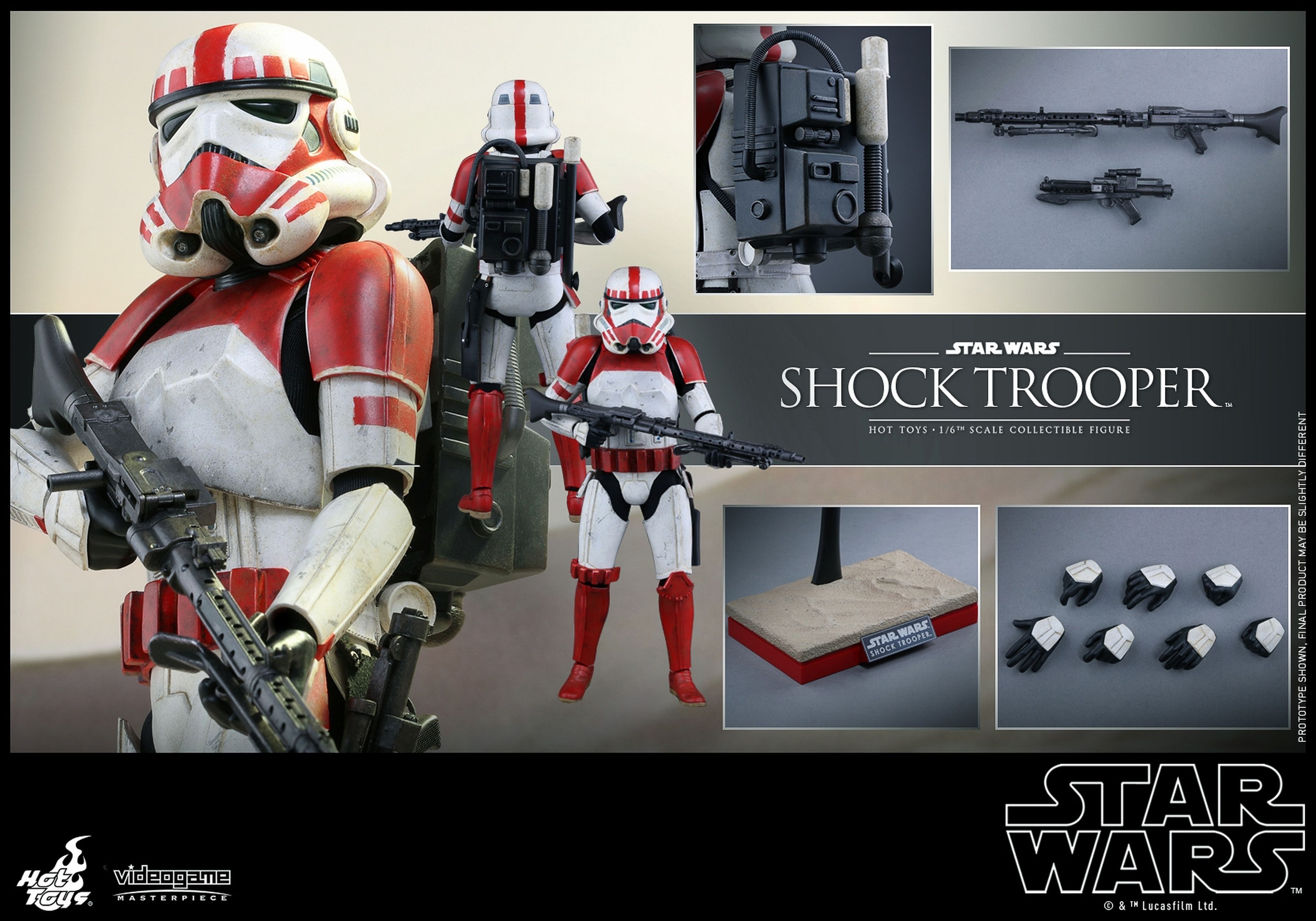 Star Wars Battlefront - Increíble figura del Imperial Shock Trooper de Hot Toys