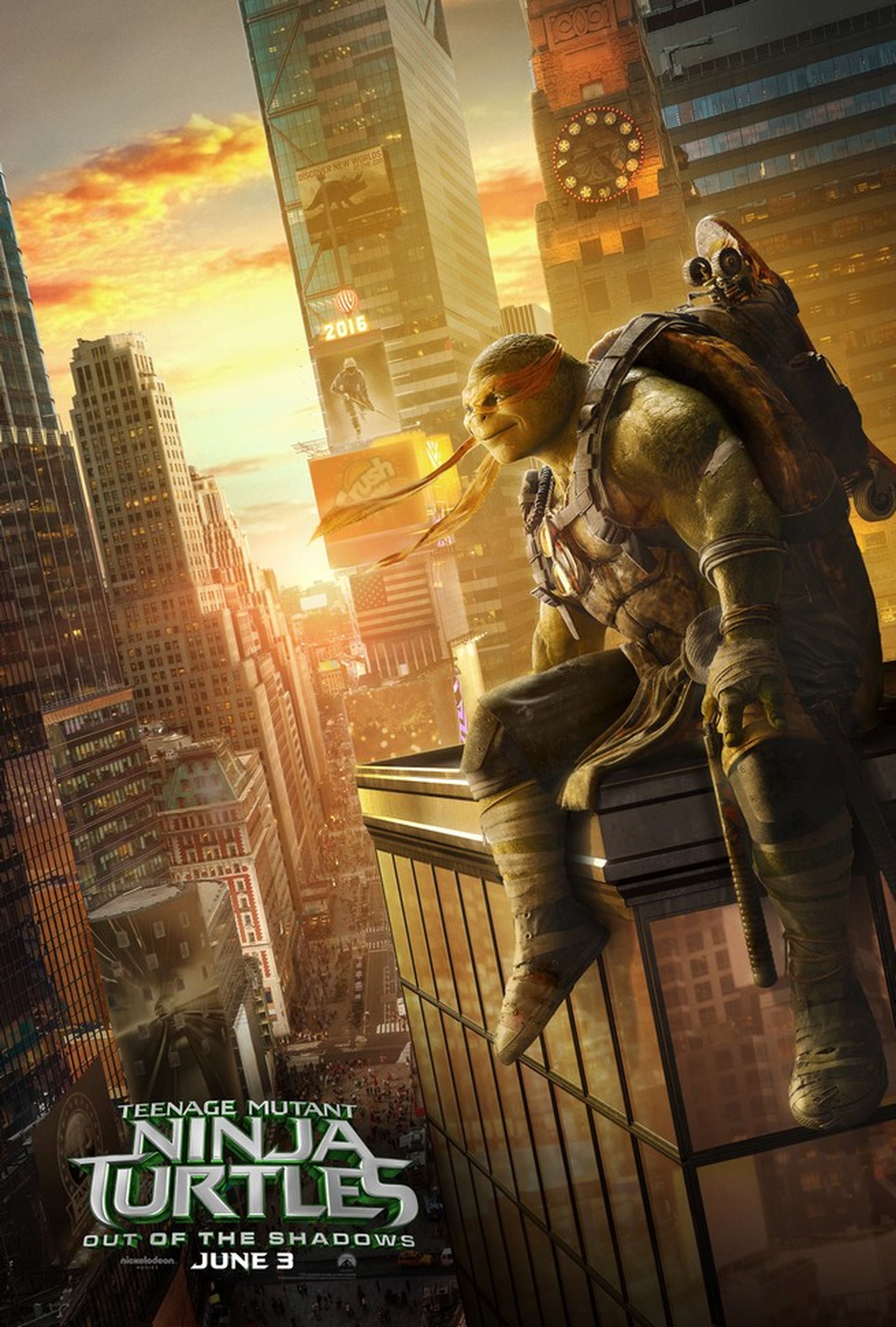Ninja Turtles 2: Fuera de las sombras - Posters de los personajes