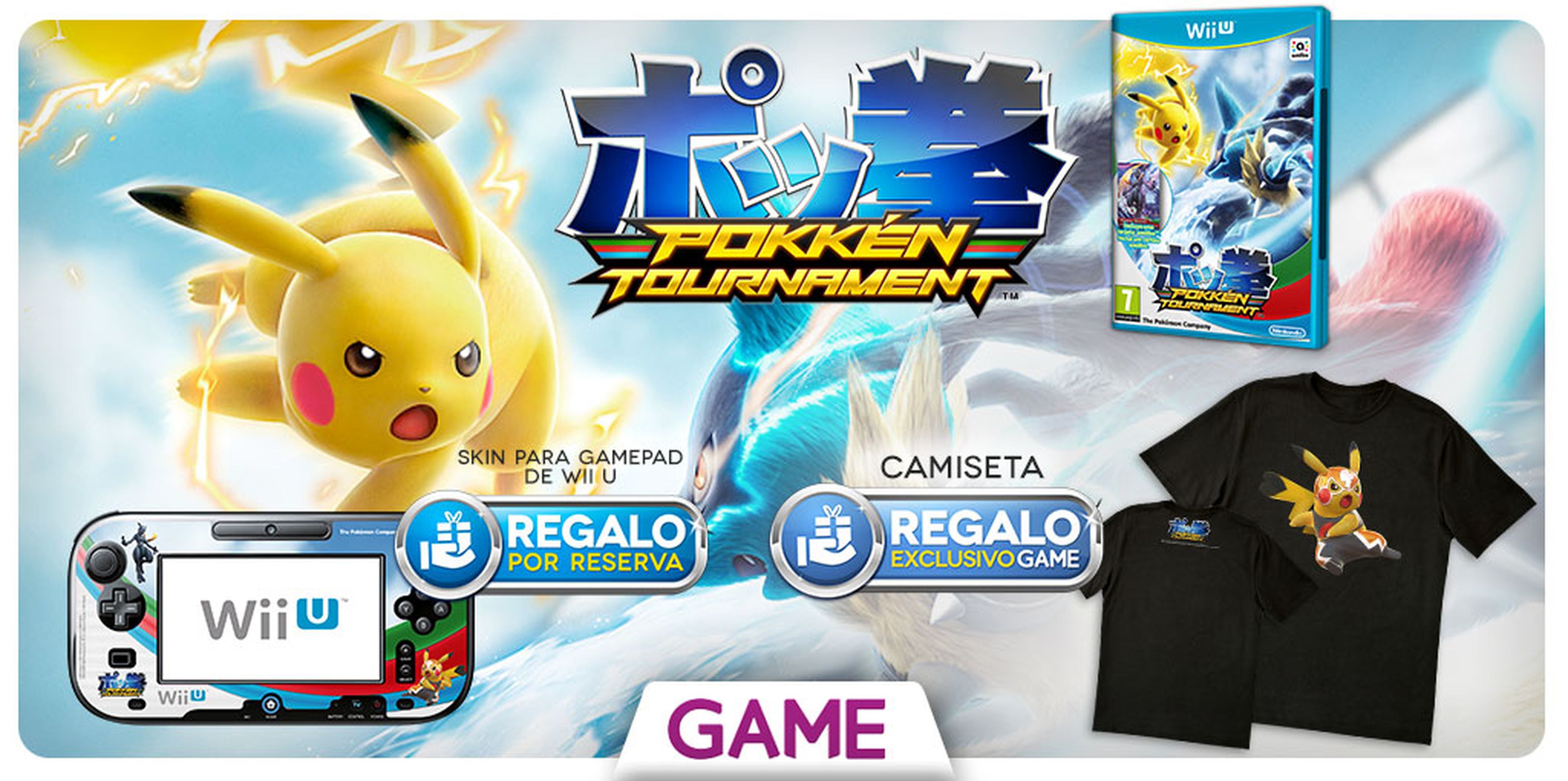 Pokkén Tournament para Wii U, con regalos por reserva en GAME