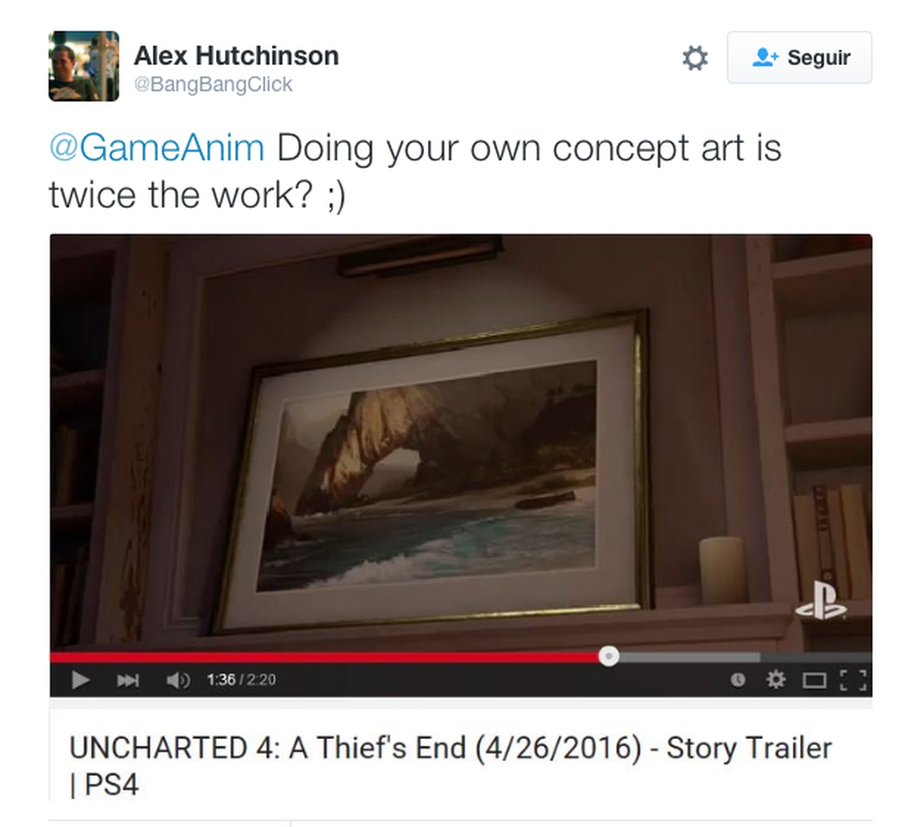 Uncharted 4 - Assassin's Creed IV Black Flag se cuela en su nuevo tráiler y Naughty Dog se disculpa