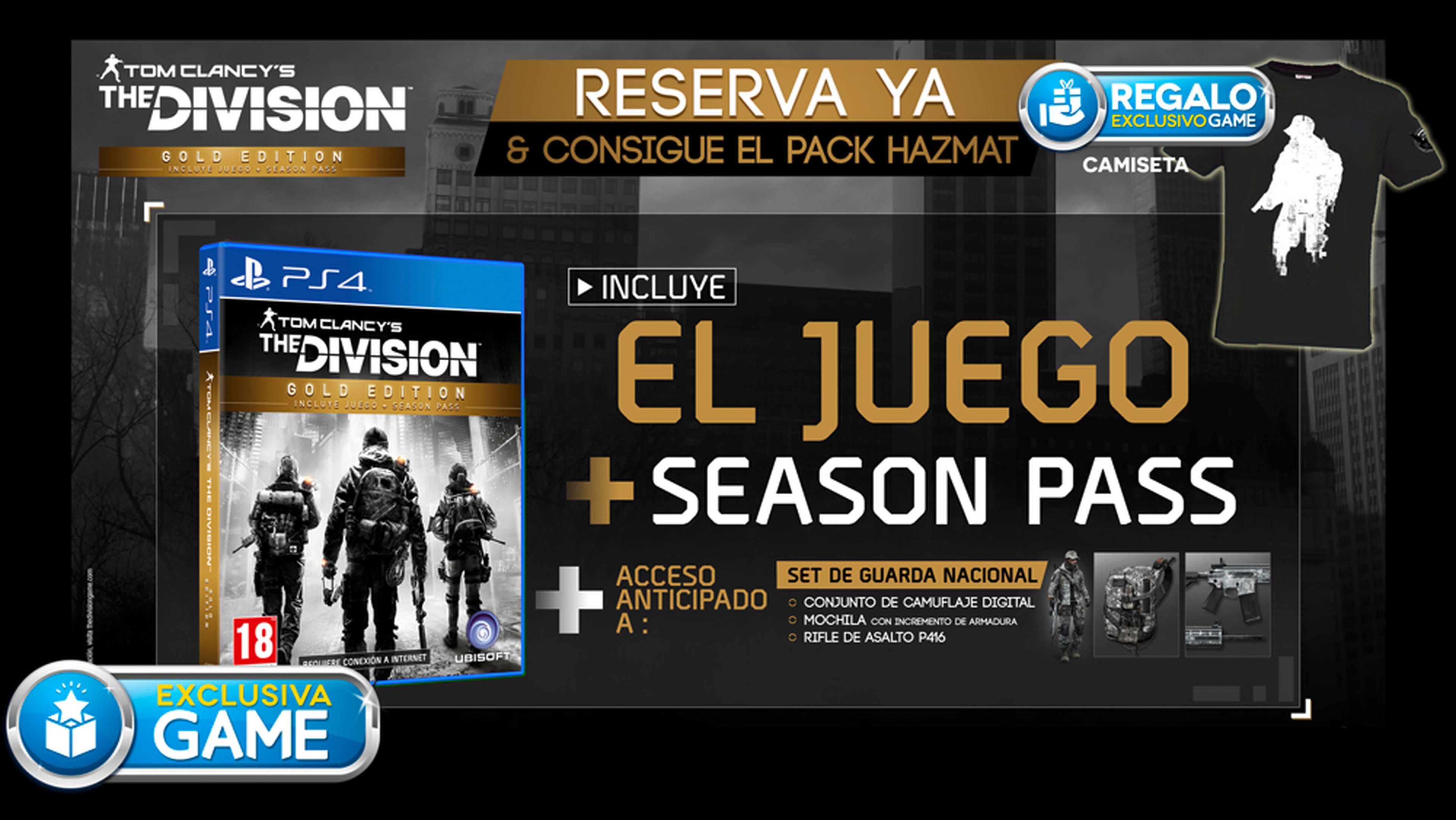 The Division - Ediciones exclusivas en GAME