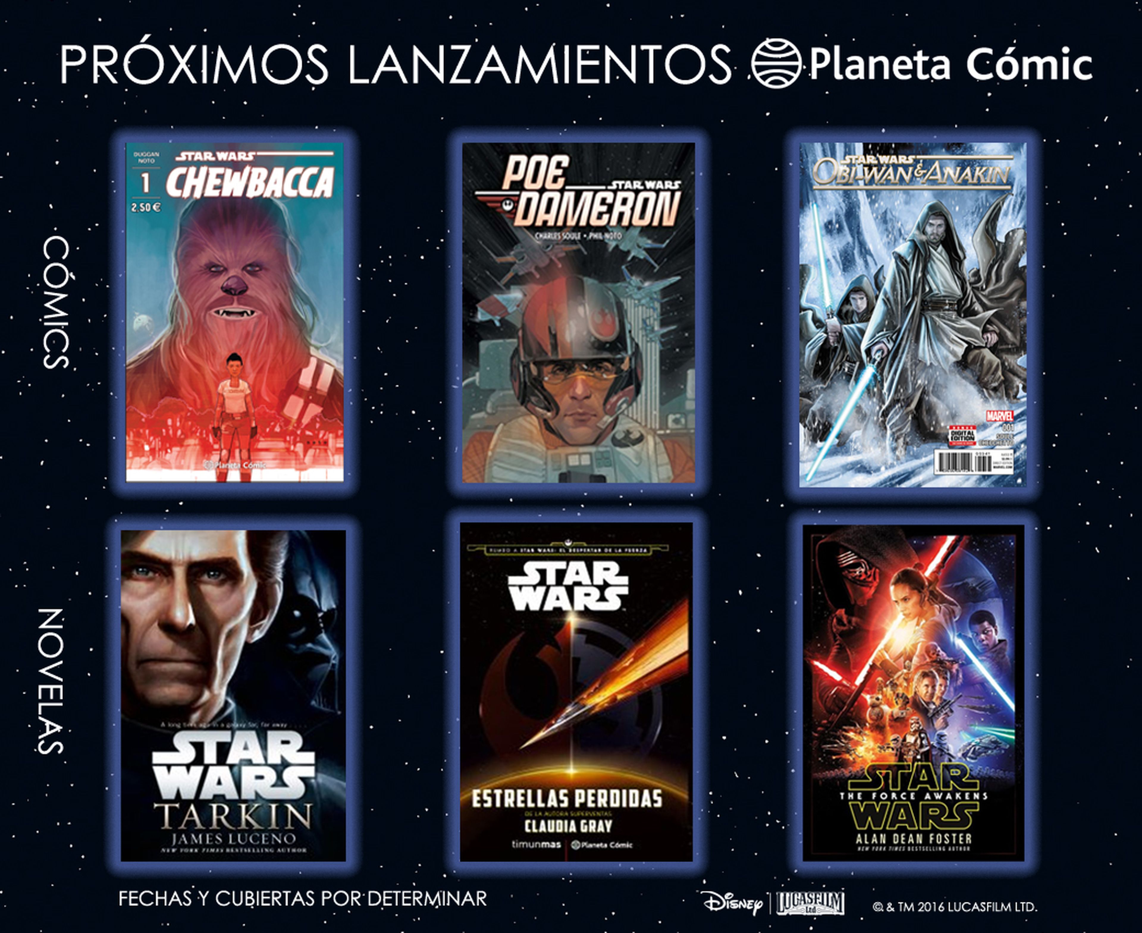 Star Wars - Planeta Cómic editara Poe Dameron, Anakin y Obi Wan, Tarkin y ¡mucho mas!