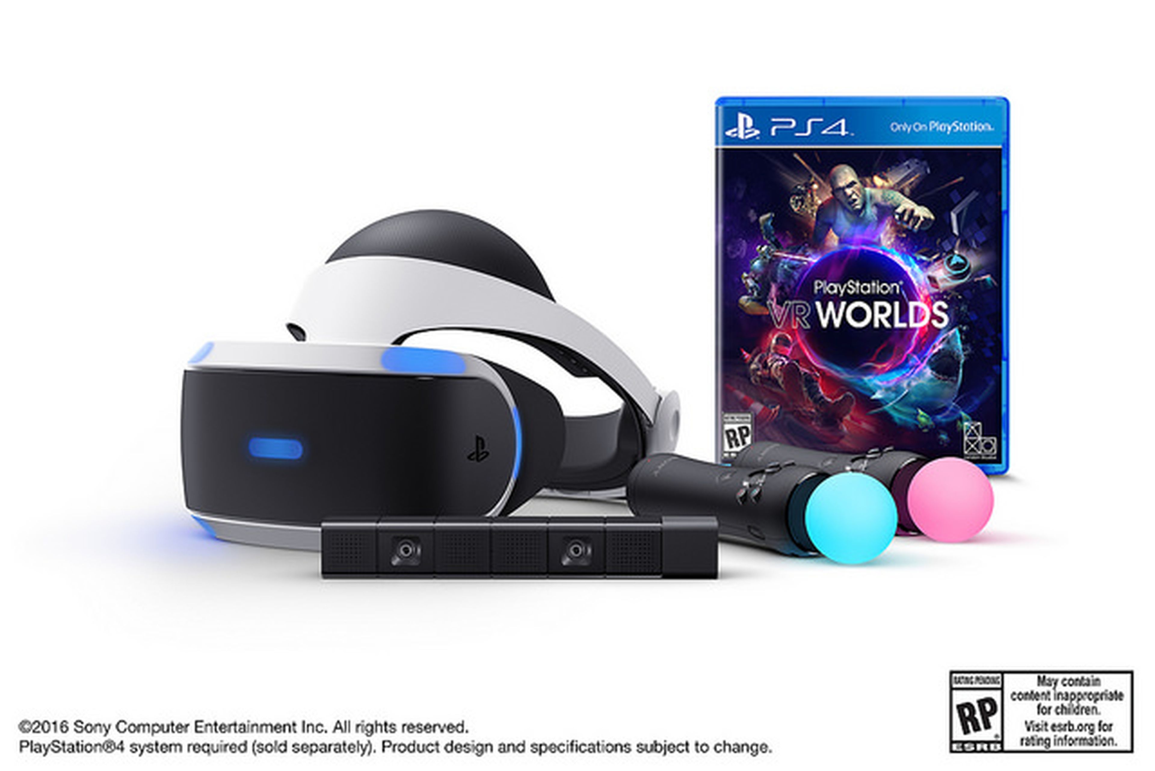 PlayStation VR - Pack con PlayStation Camera, PlayStation Move y PlayStation  VR Worlds