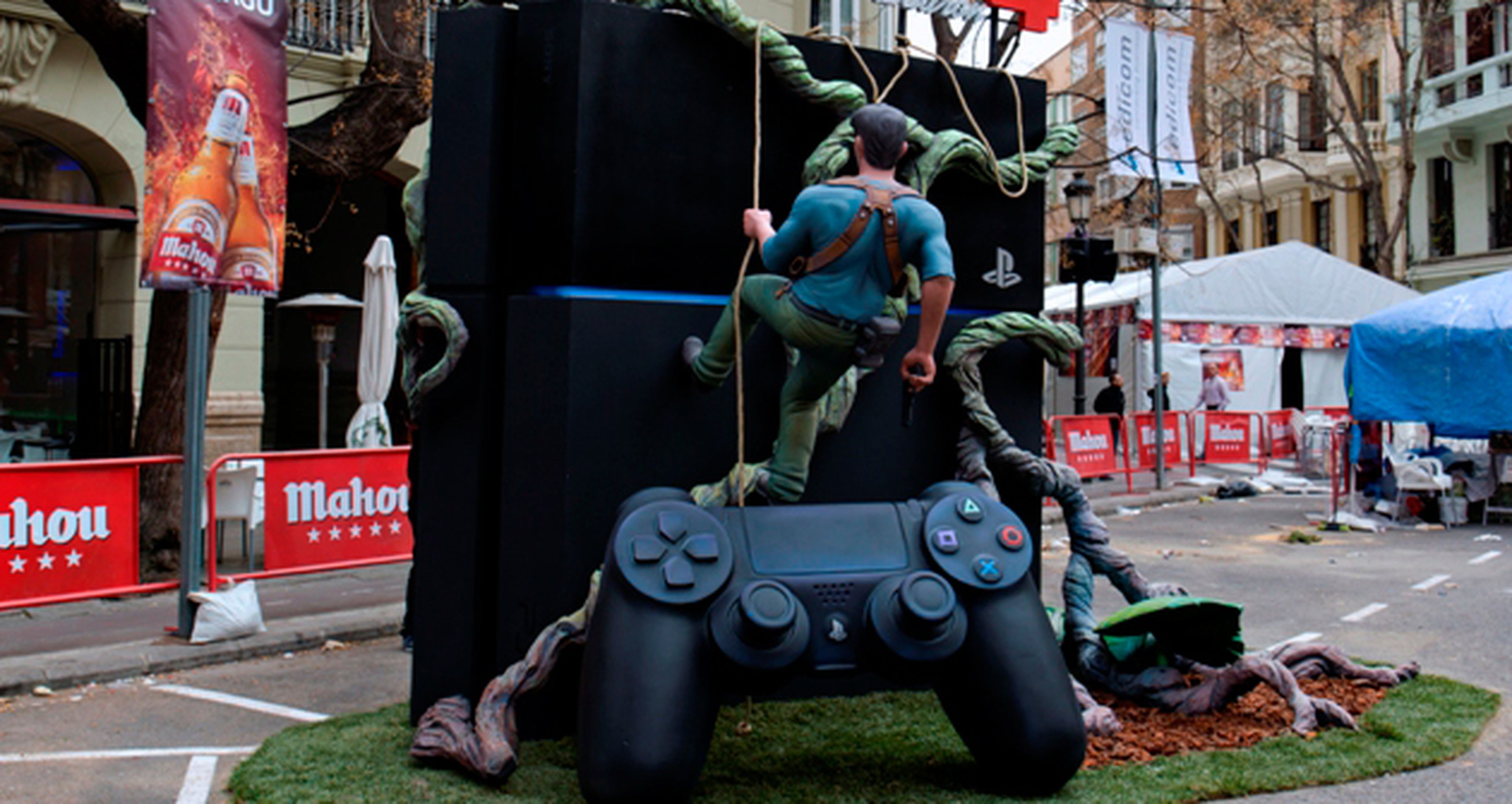 Uncharted 4 y PS4 - La cremà de su falla en Valencia