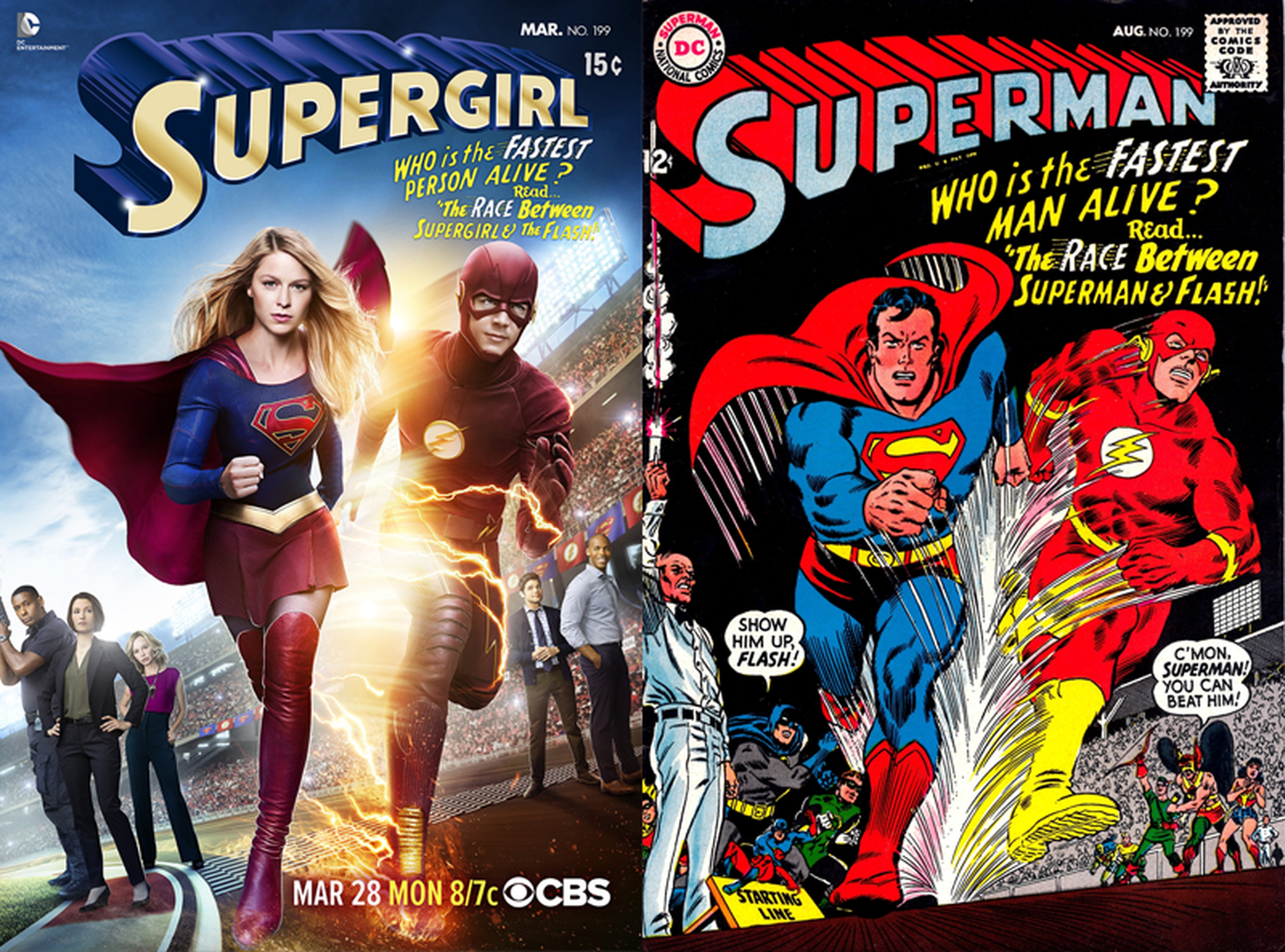 Supergirl y Flash: Nuevas fotos del crossover de las dos series