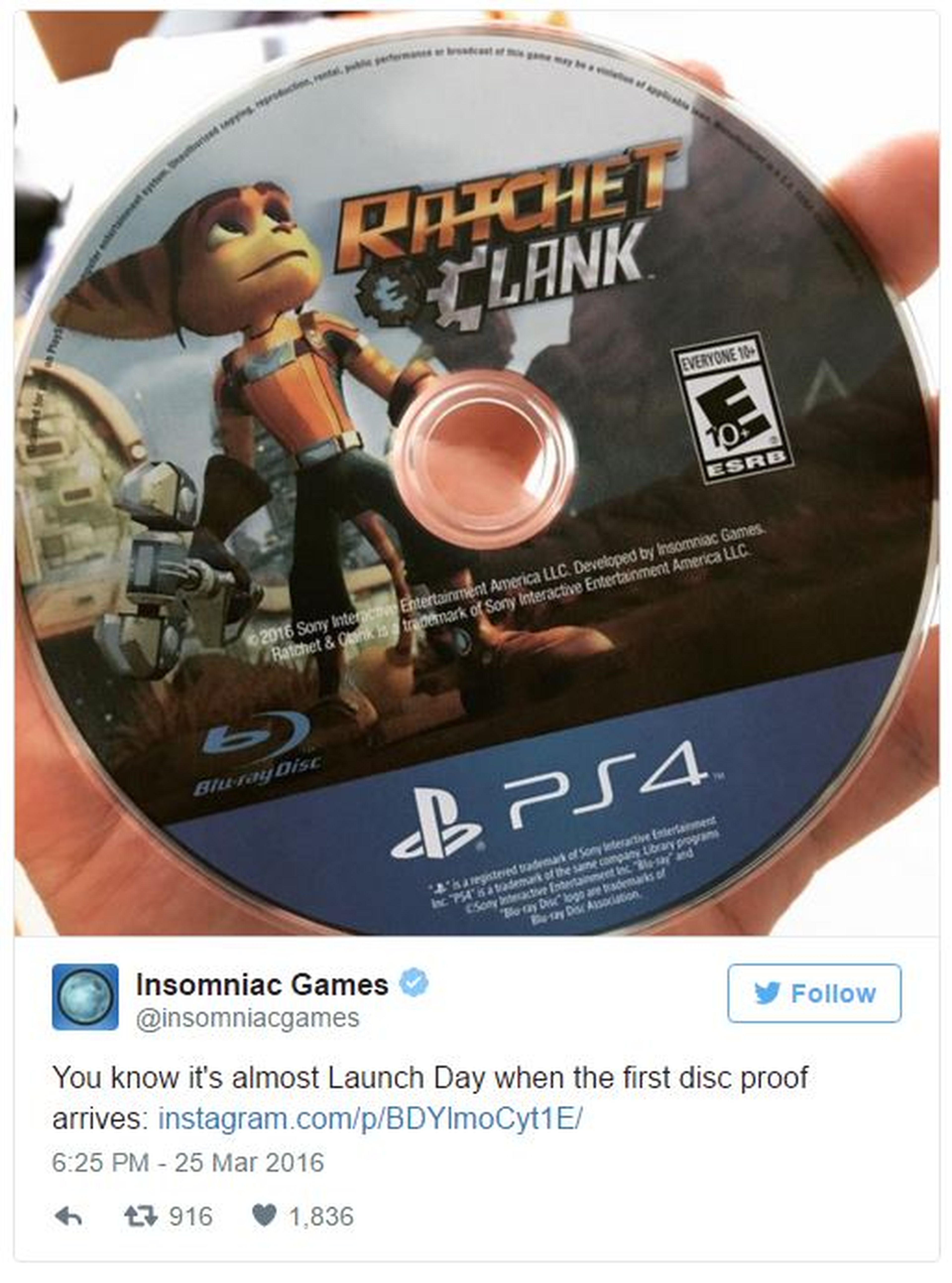 Ratchet & Clank PS4 - Insomniac anuncia que ya está terminado