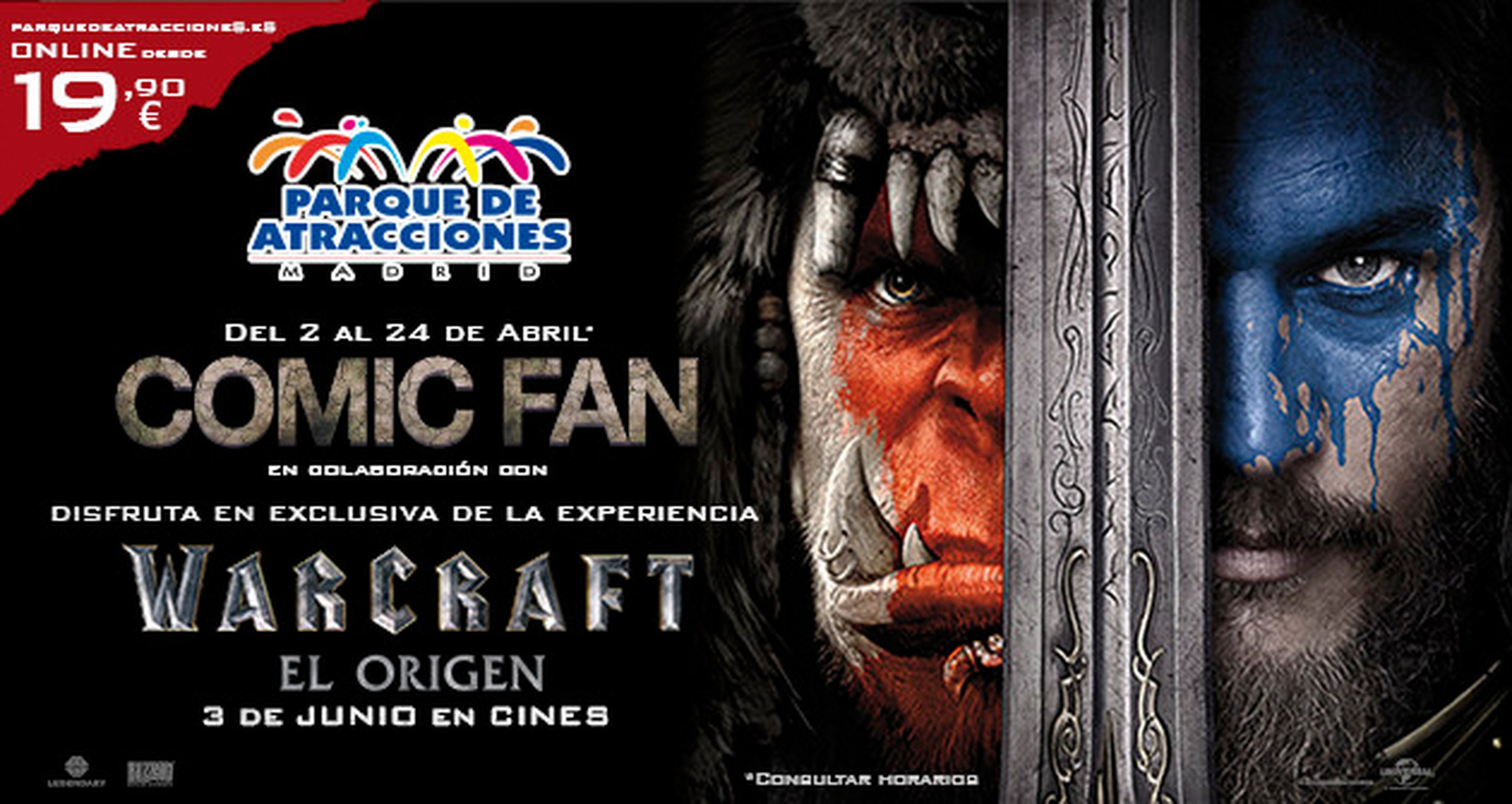Warcraft - Consigue una entrada doble para la Comic Fan del Parque de Atracciones de Madrid