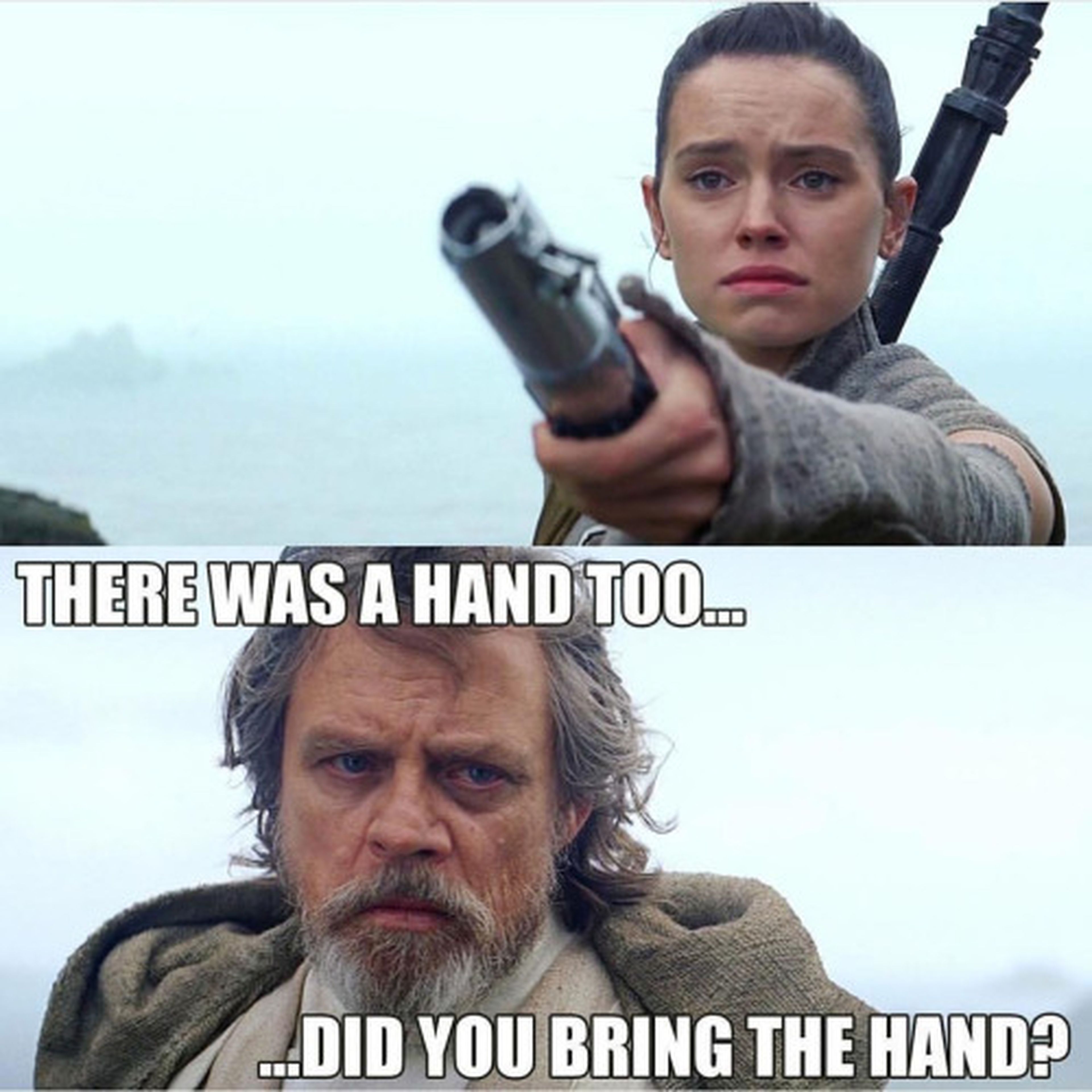 Star Wars - Los mejores memes de Luke Skywalker y Rey