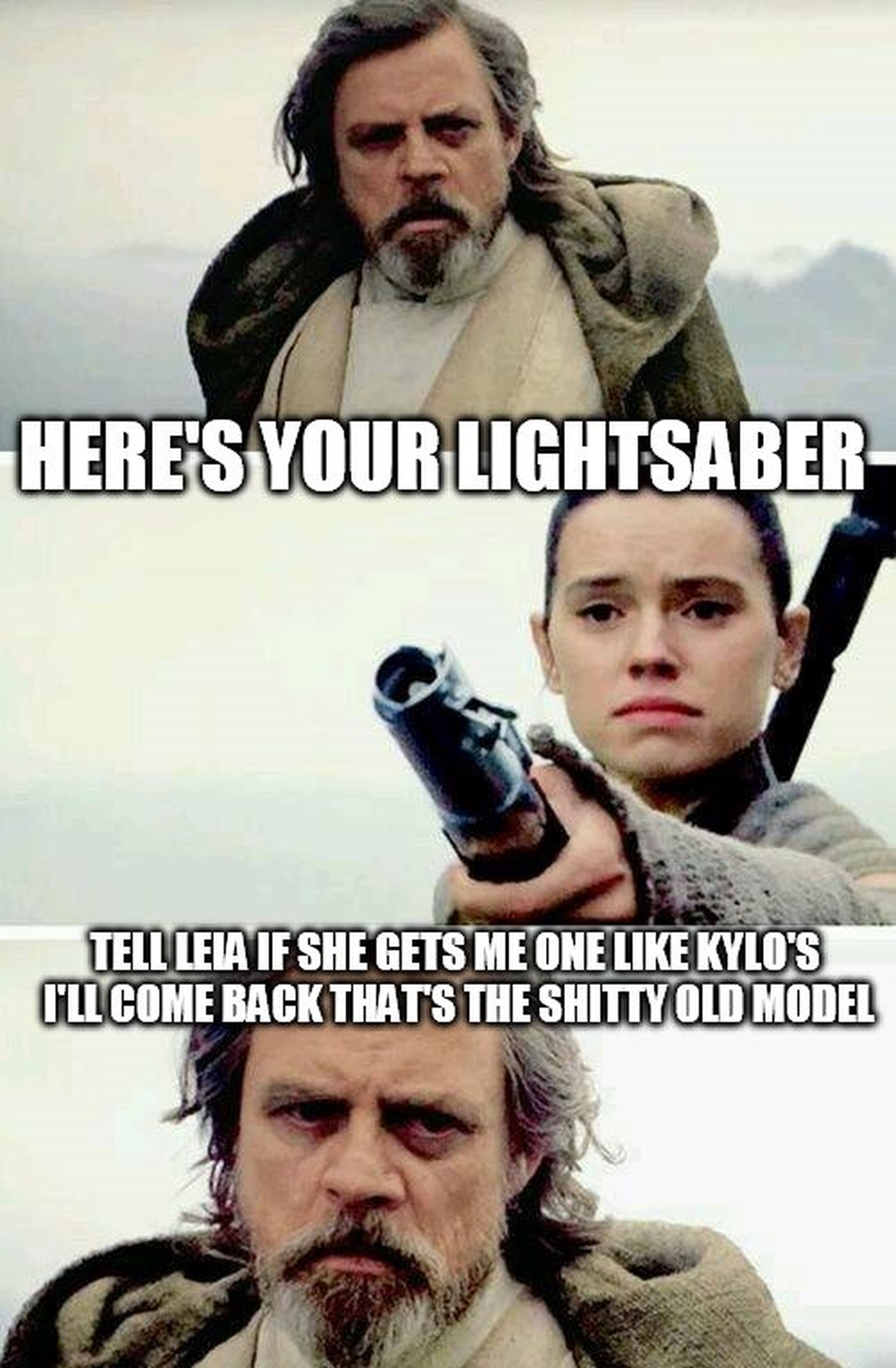 Star Wars - Los mejores memes de Luke Skywalker y Rey