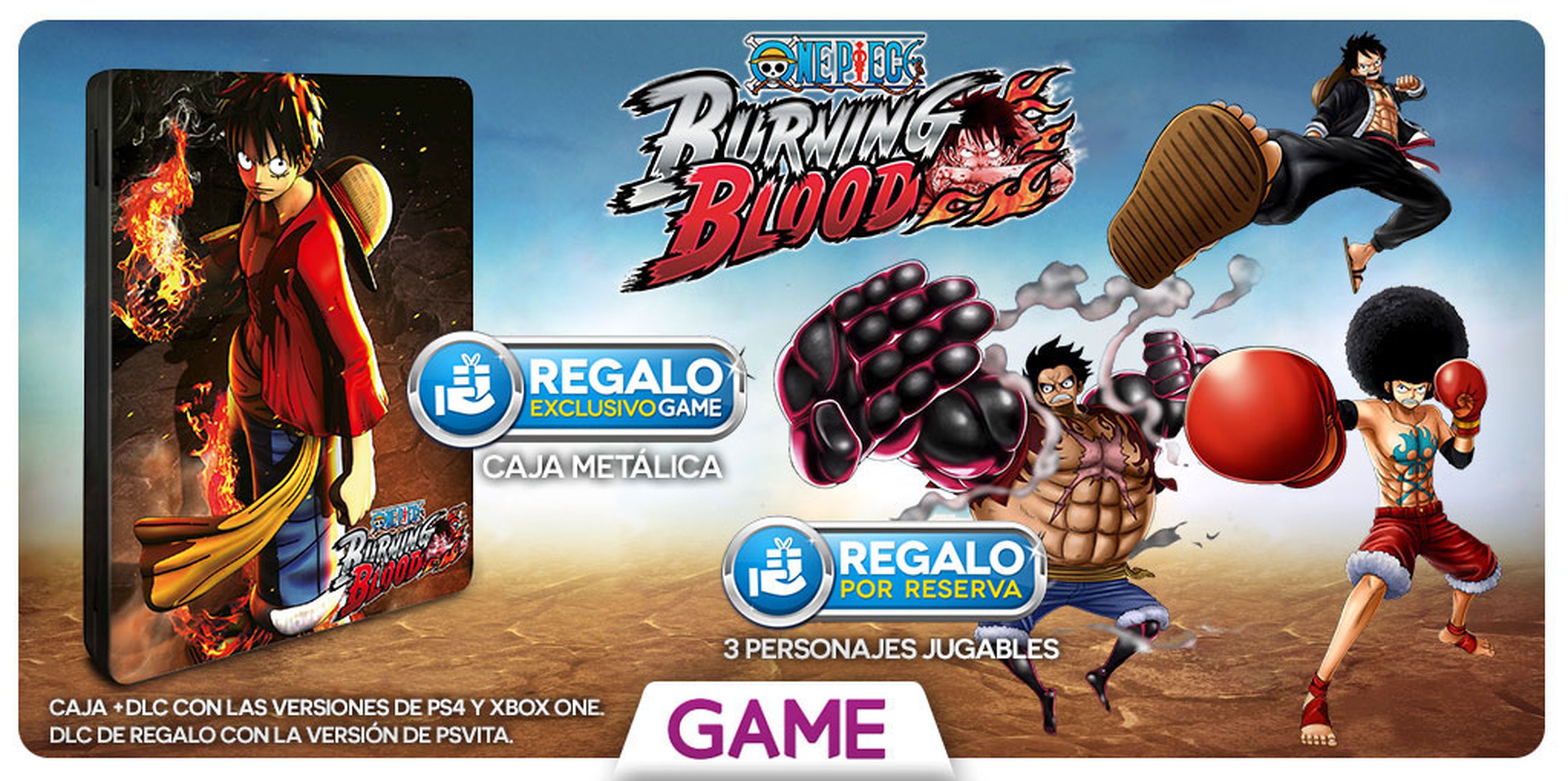 One Piece Burning Blood - Regalos con la reserva en GAME