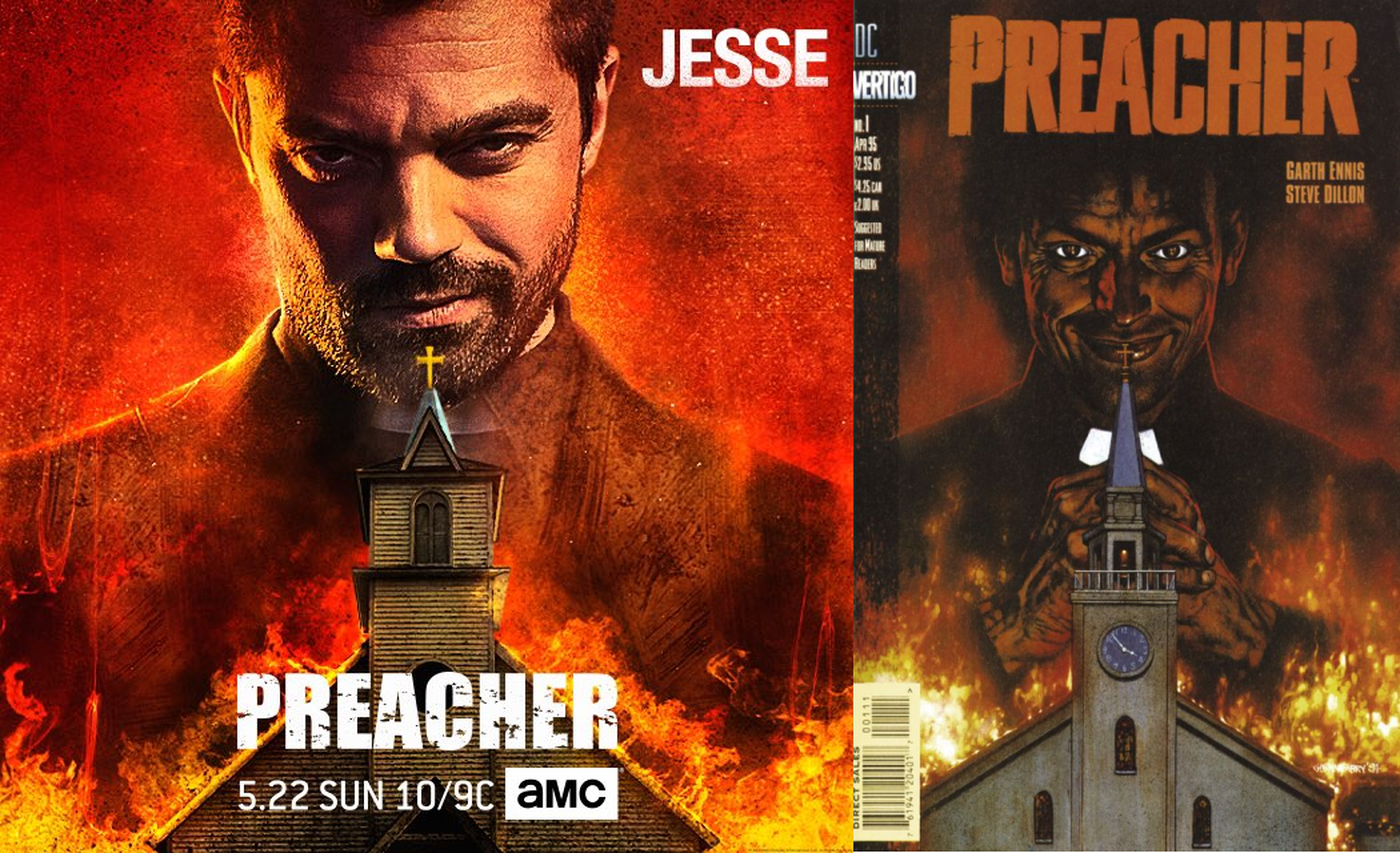 Predicador (Preacher) – Dos nuevos carteles inspirados en los cómics