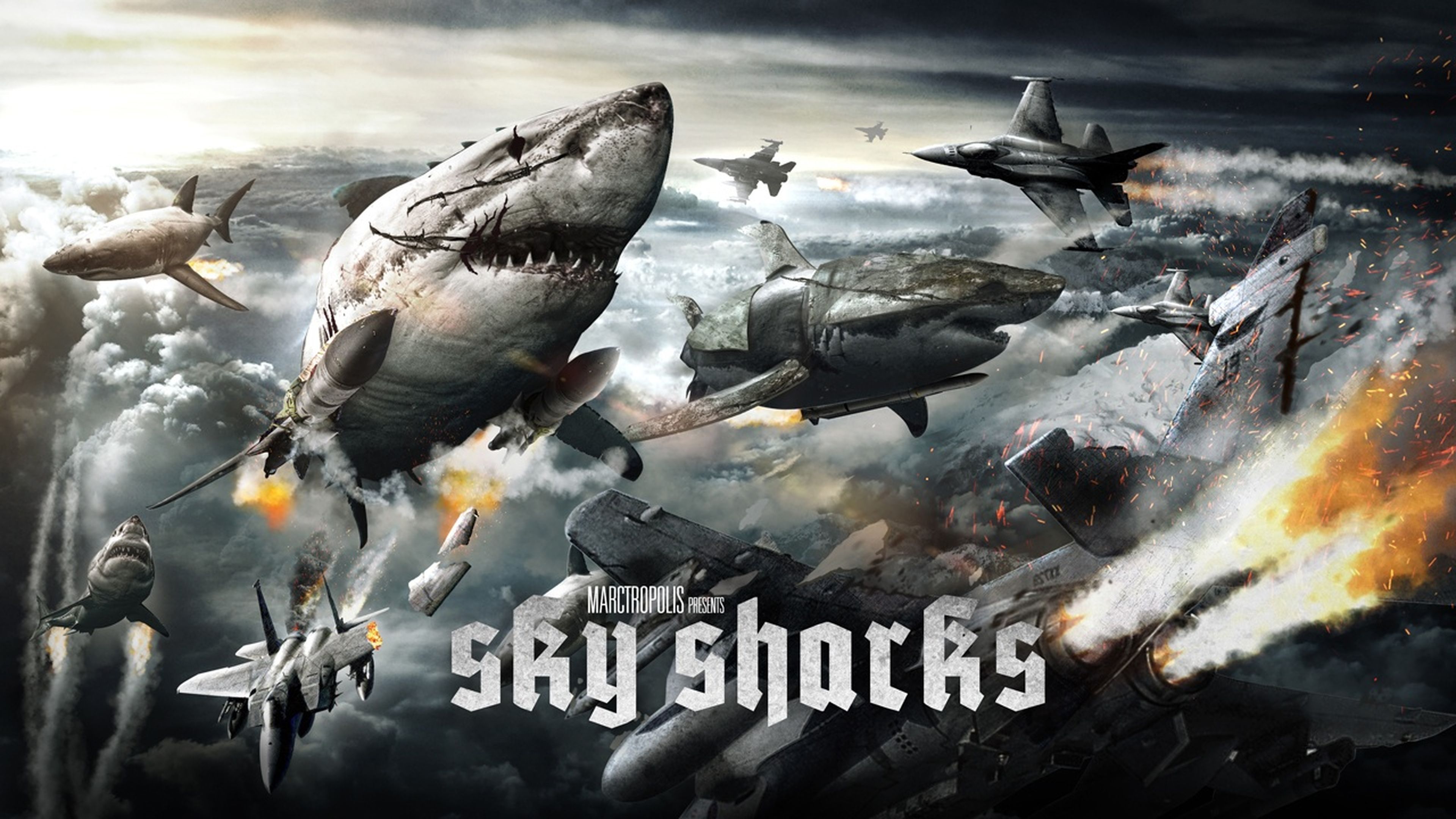 Sky Sharks, tiburones voladores zombis nazis - Tráiler