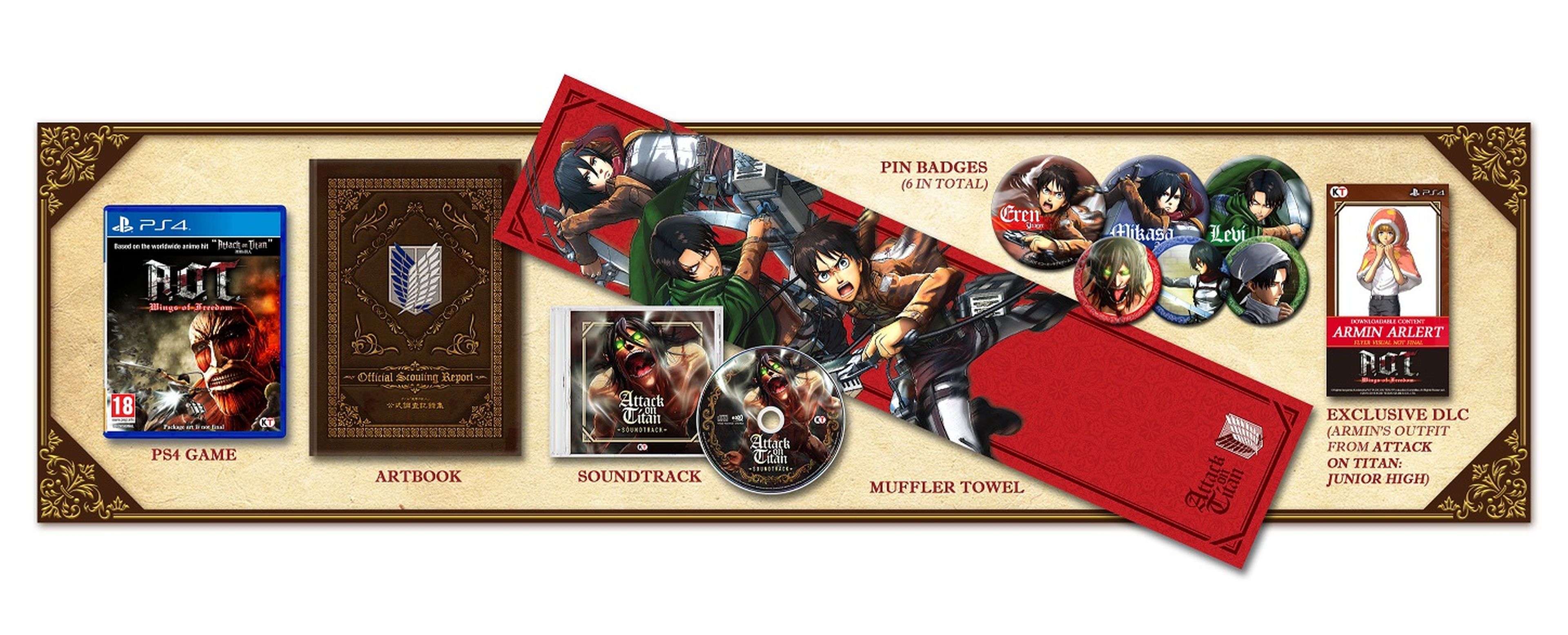 Ataque a los Titanes - Edición limitada en PS4 y nuevos tráilers