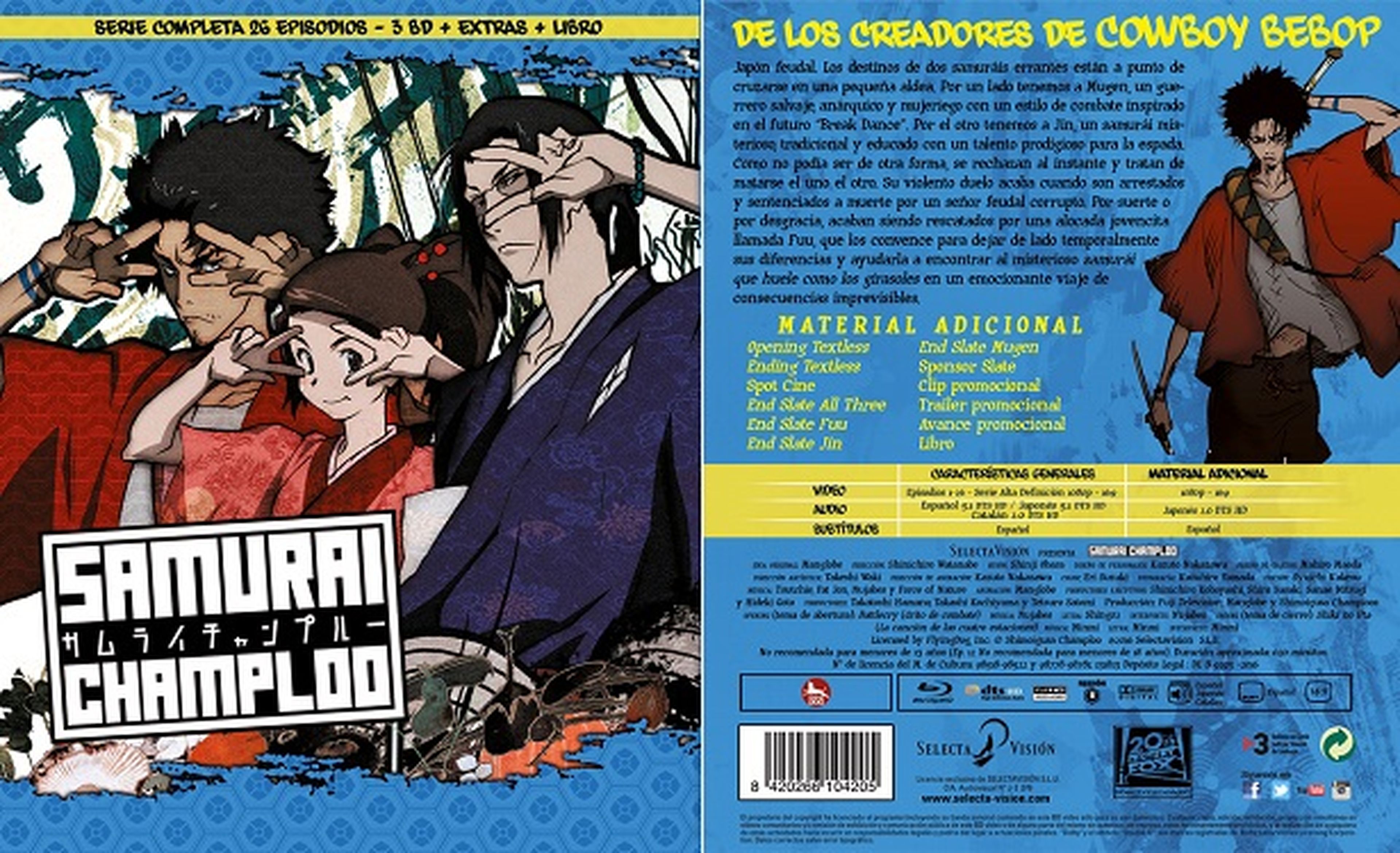 Samurai Champloo - Así es la edición Blu-Ray
