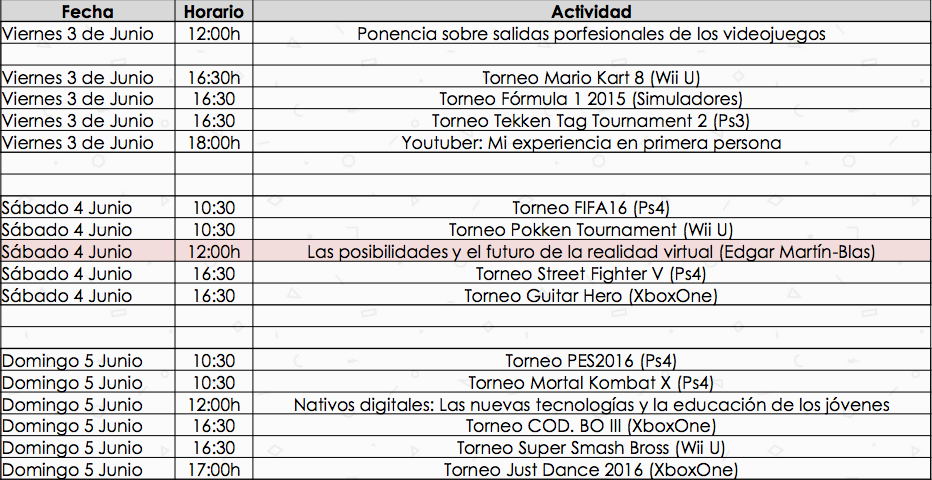 PlayGame Puertollano, eventos PlayGame Puertollano, eventos